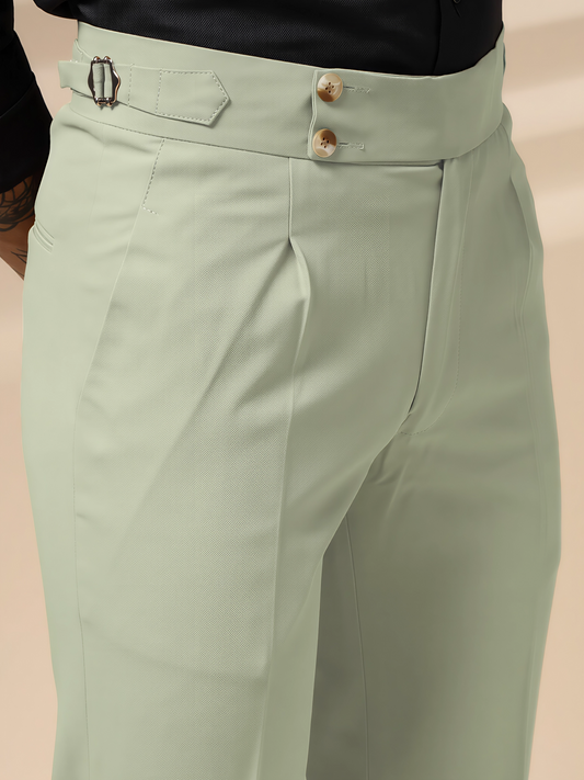 Lime Signature Buttoned GURKHA PANTS by ITALIANVEGA™