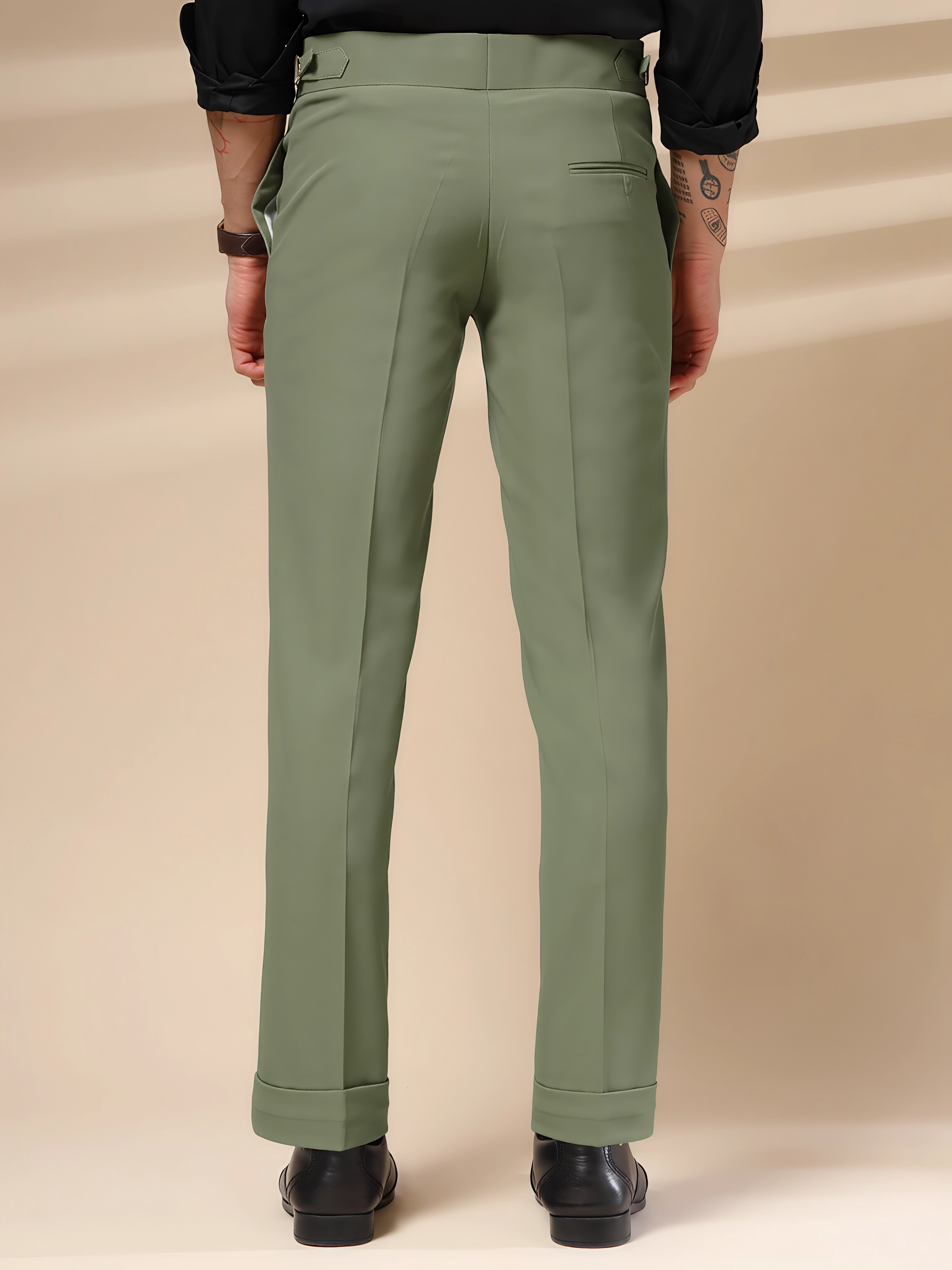 Pebble Signature Buttoned Gurkha Pants by ITALIAN VEGA®
