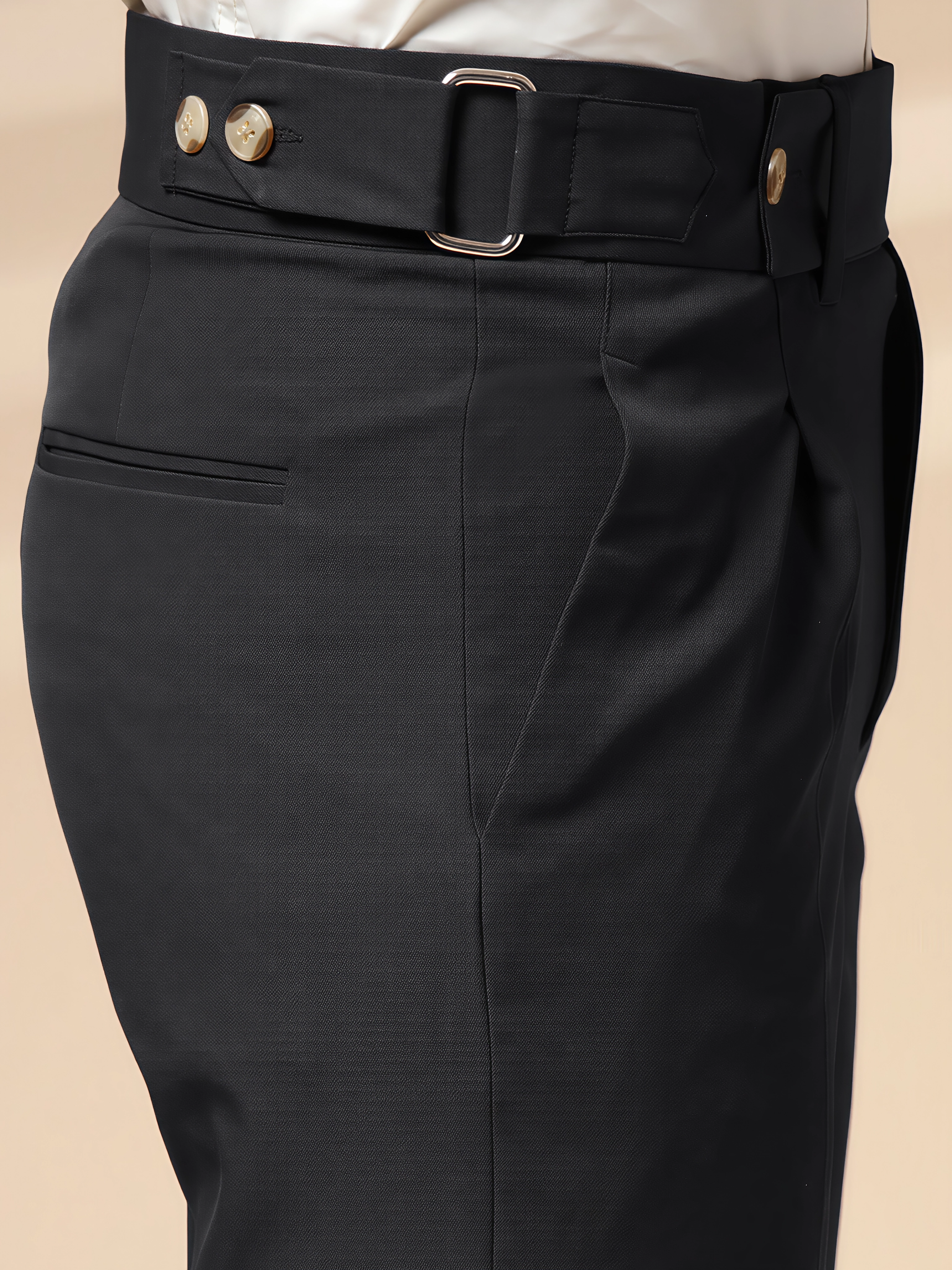 Black Oxford Gurkha Trouser by ITALIAN VEGA®
