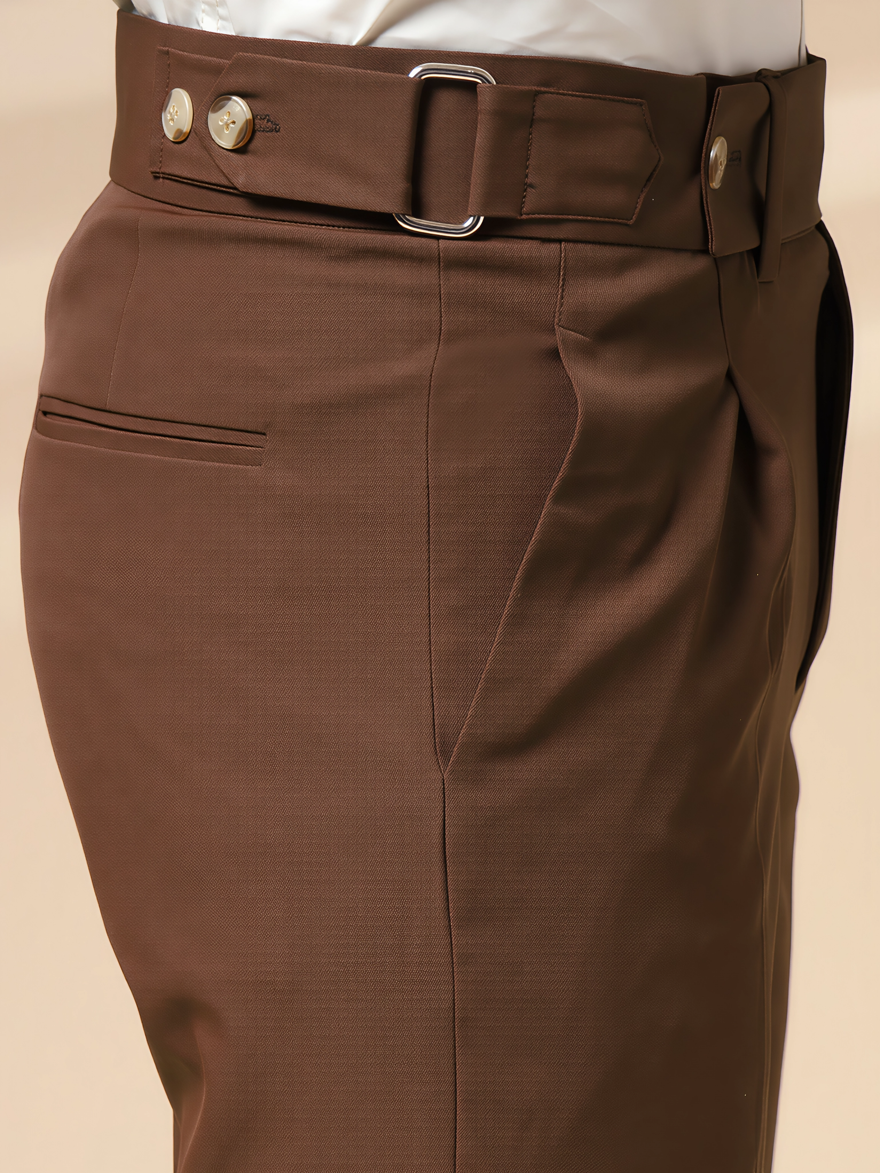 Brown Oxford Gurkha Trouser by ITALIAN VEGA®