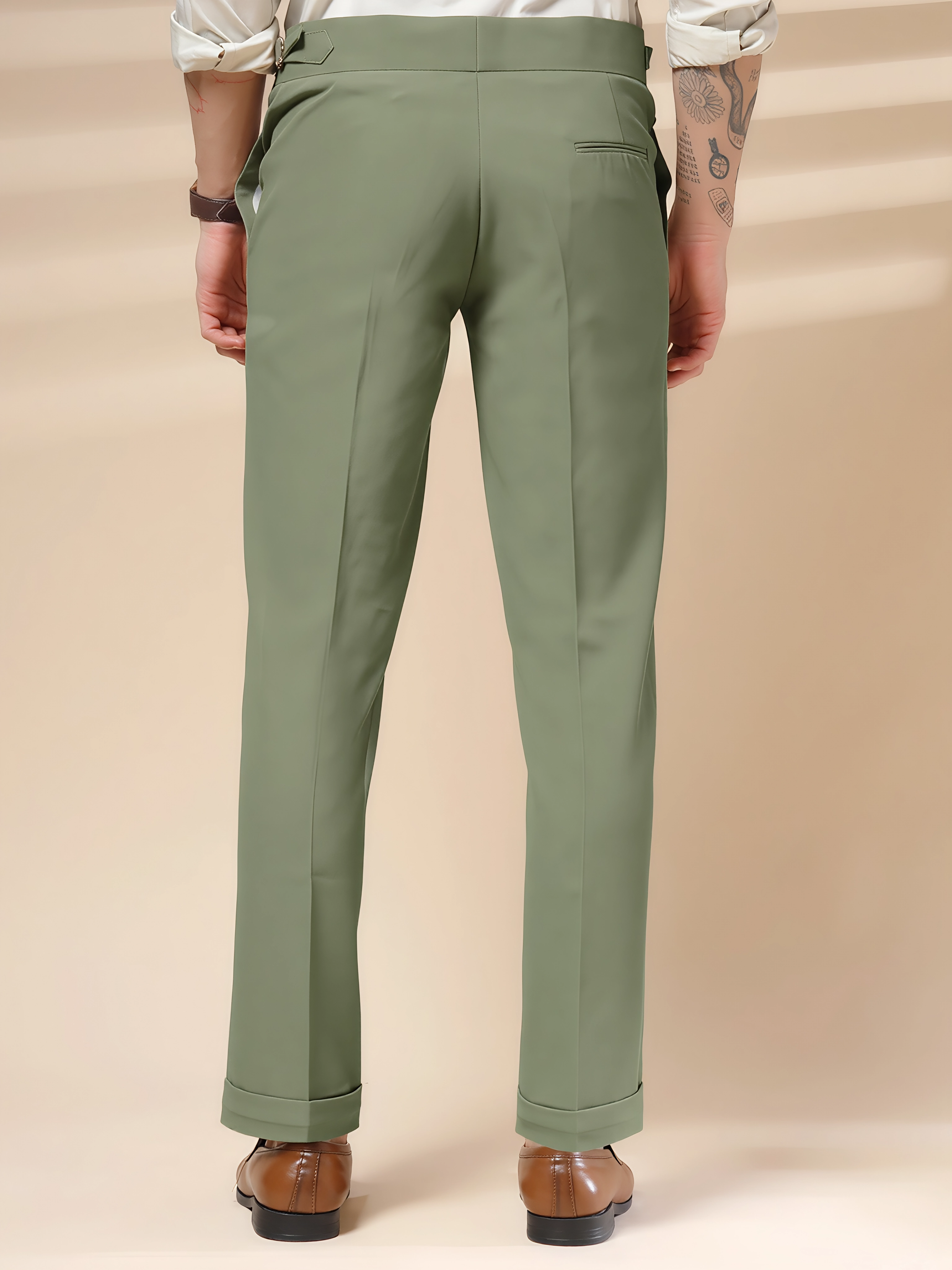 Pebble Single Buckle Gurkha Pants by ITALIAN VEGA®