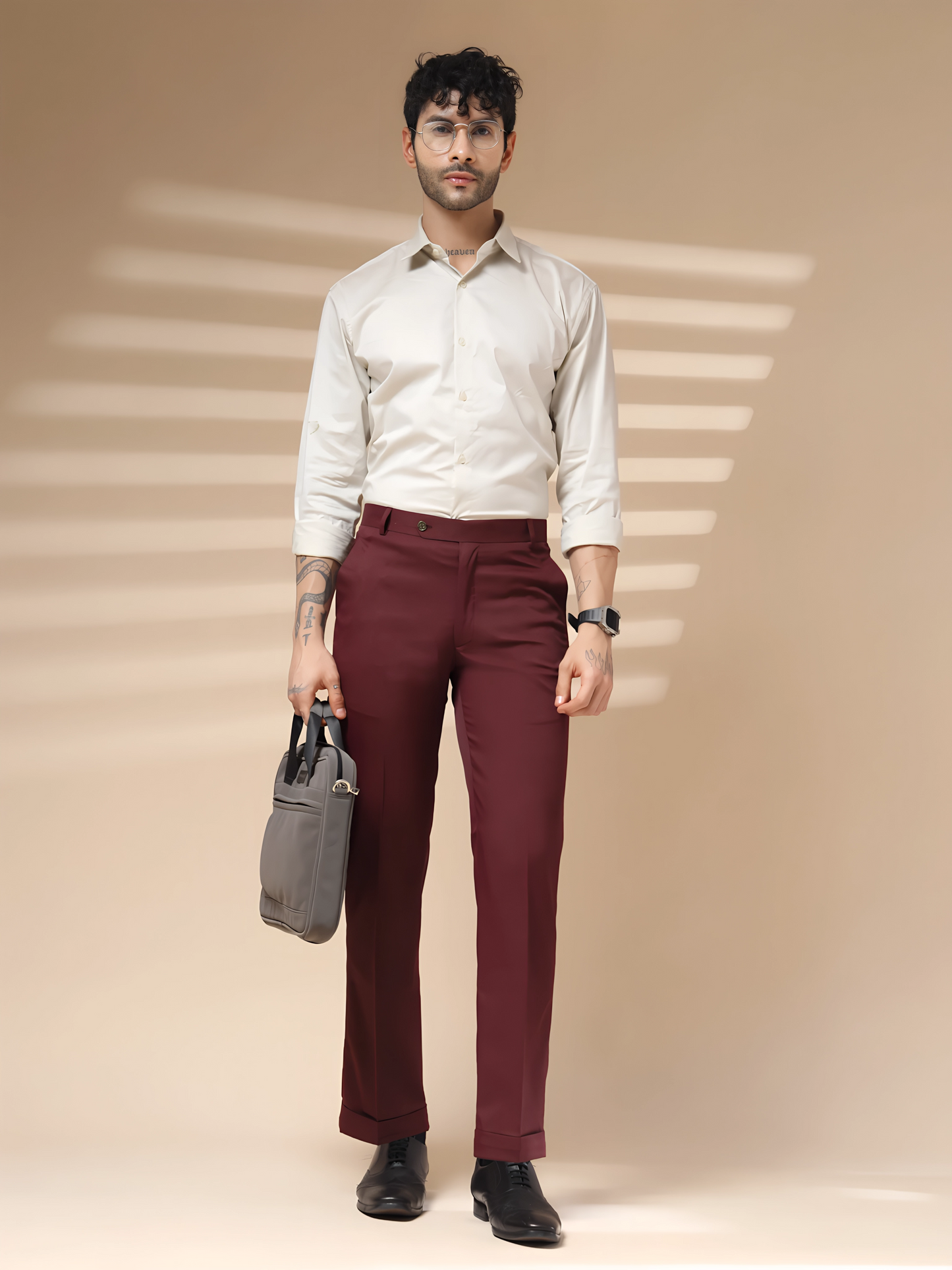 Italian Vega Royal Wine Trouser Slim Fit