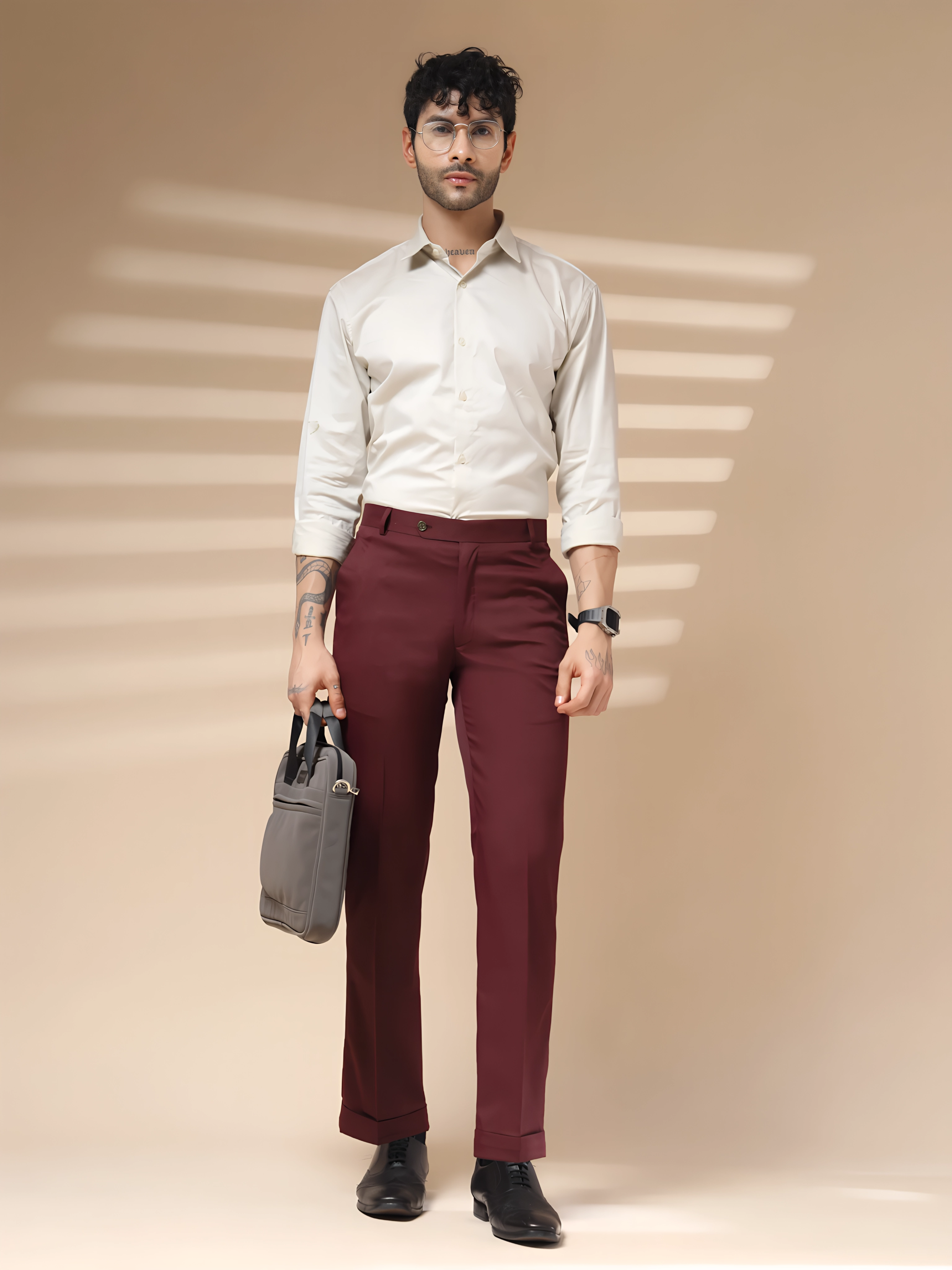 Italian Vega Royal Wine Trouser Slim Fit | ITALIAN VEGA®