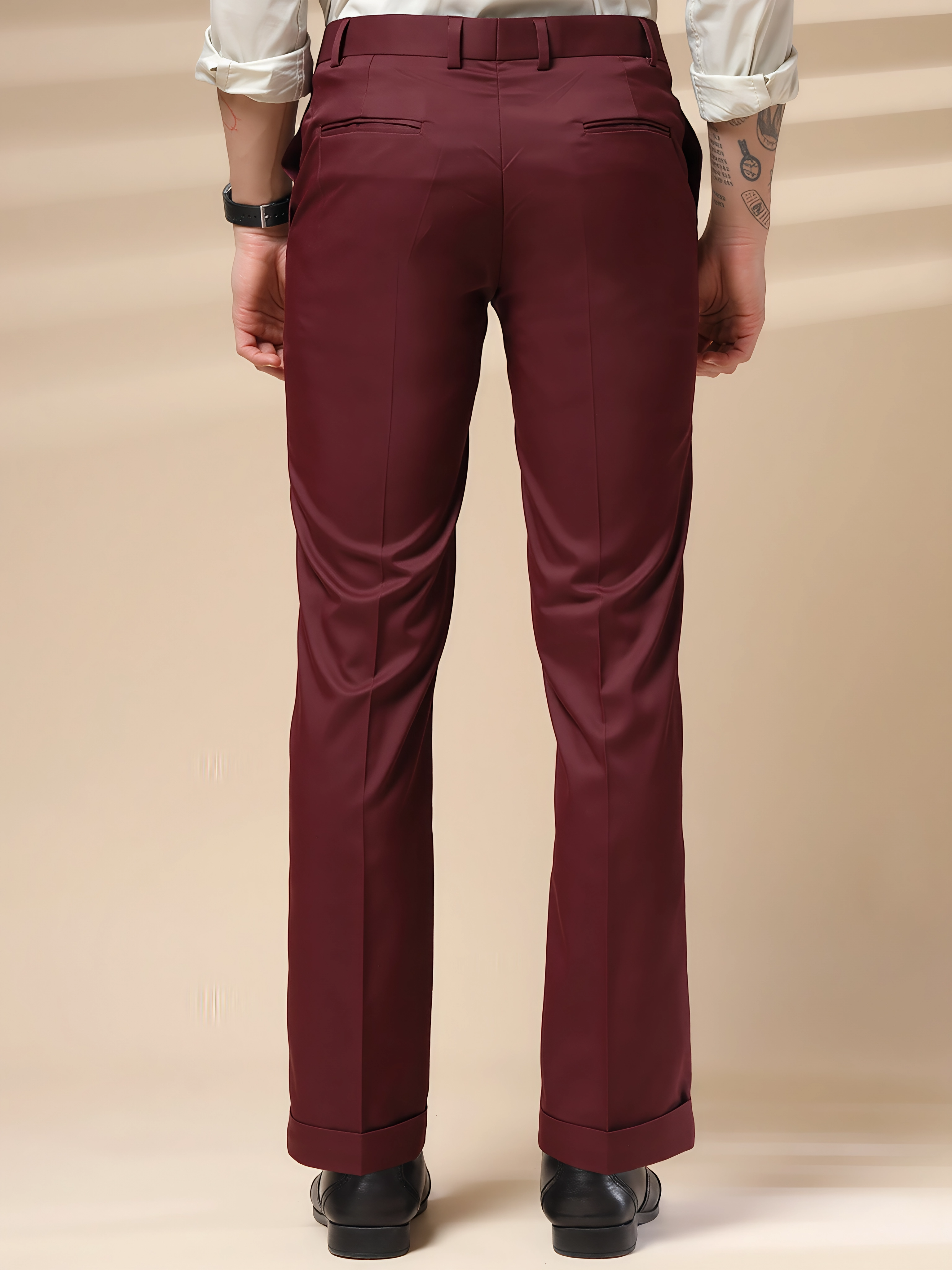 Italian Vega Royal Wine Trouser Slim Fit | ITALIAN VEGA®