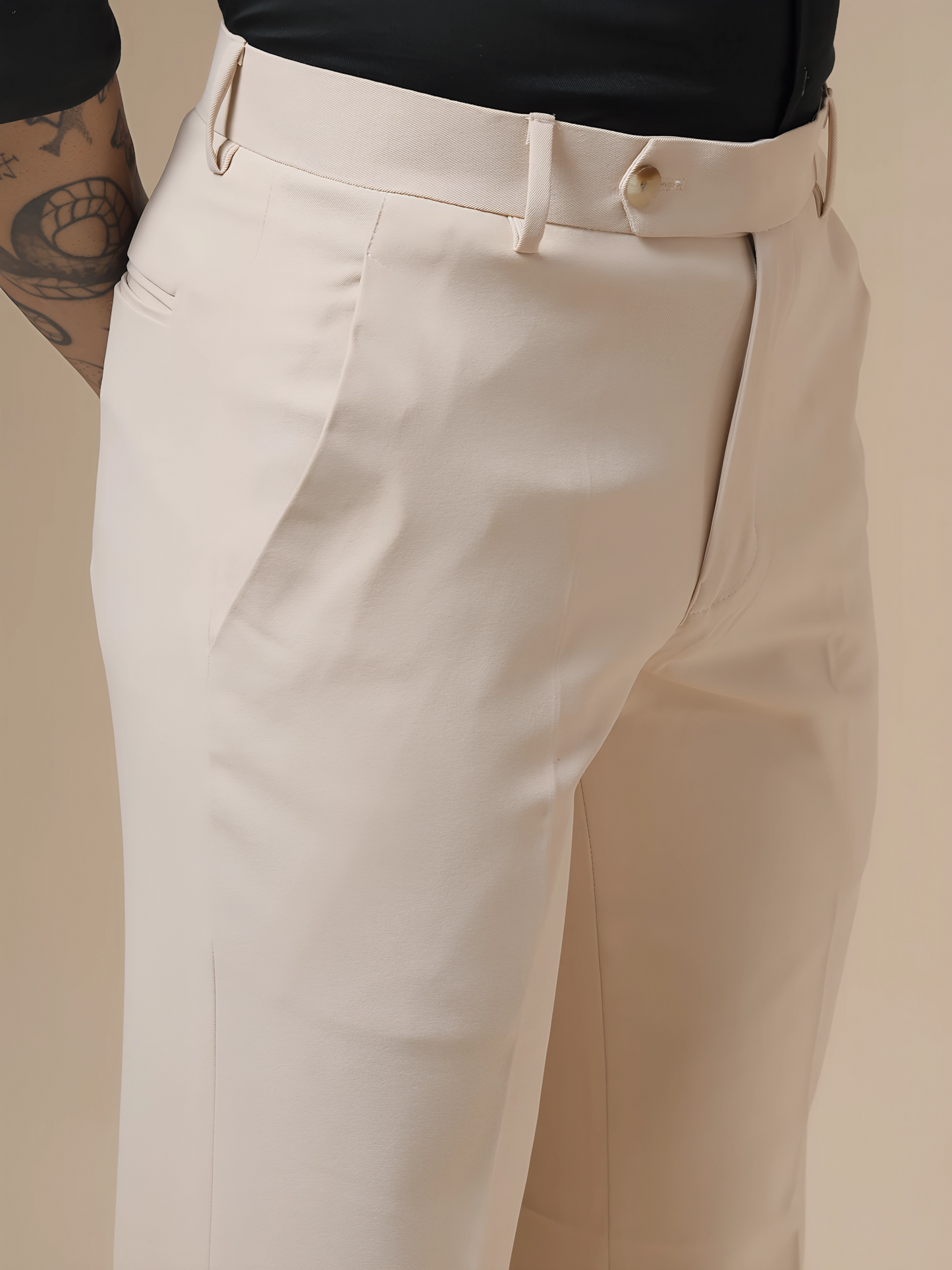 Italian Vega Royal Beige Trouser Slim Fit