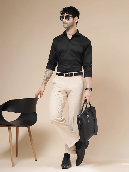 Italian Vega Royal Beige Trouser Slim Fit