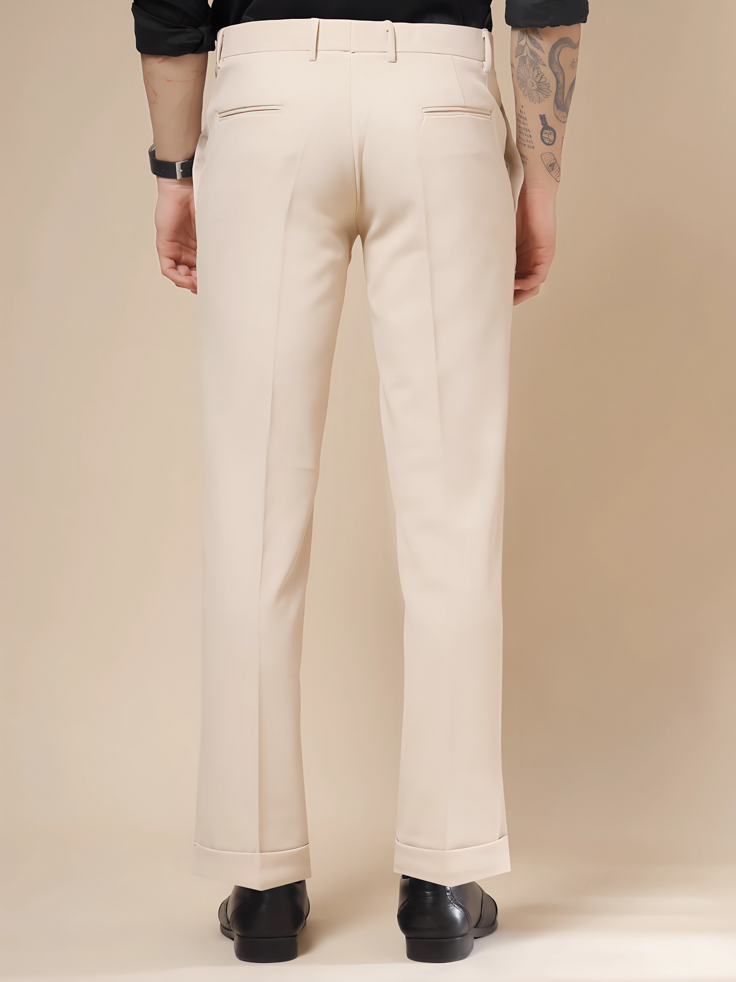 Italian Vega Royal Beige Trouser Slim Fit