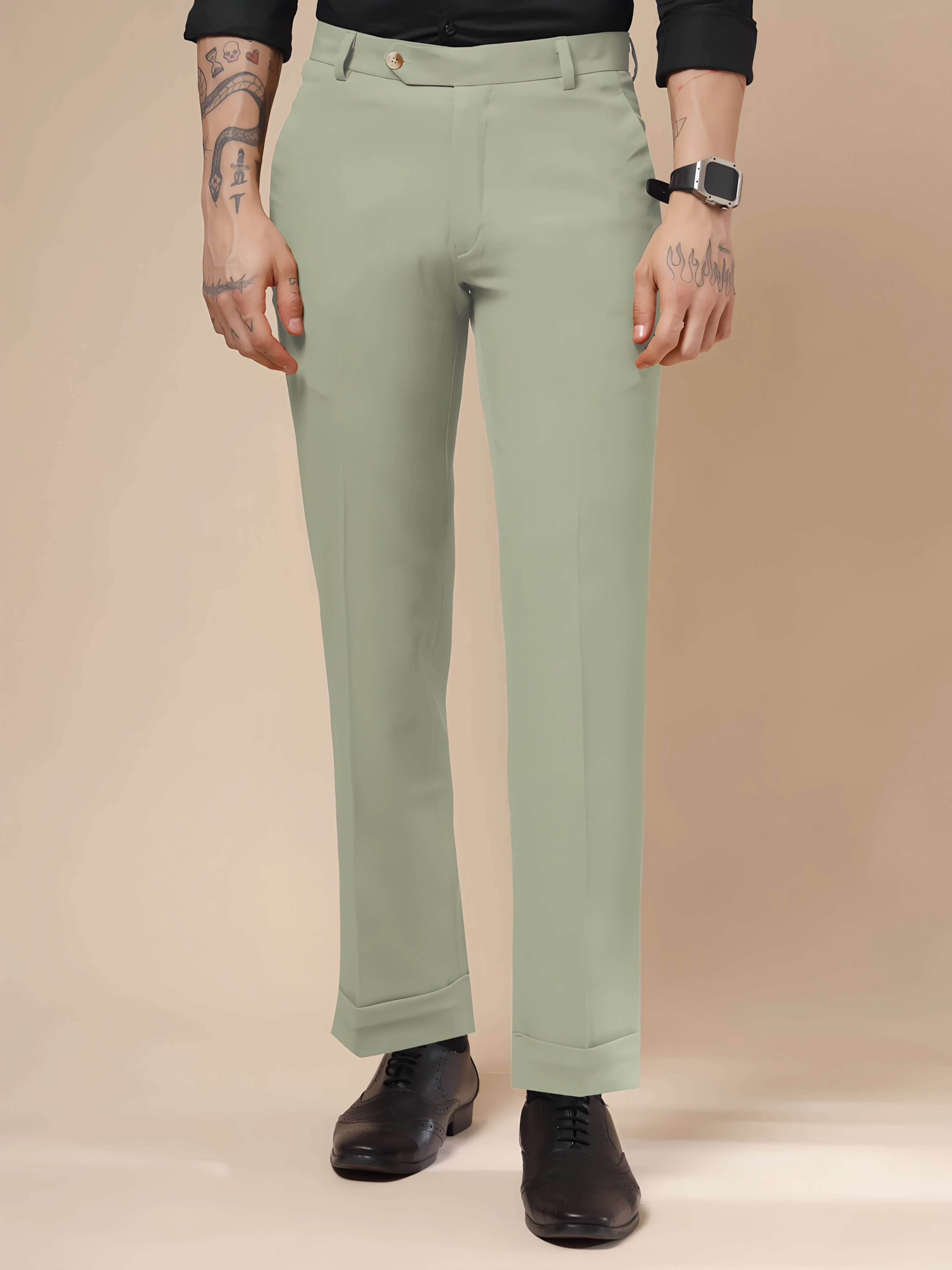 Lime Men Formal Pants by ITALIAN VEGA®