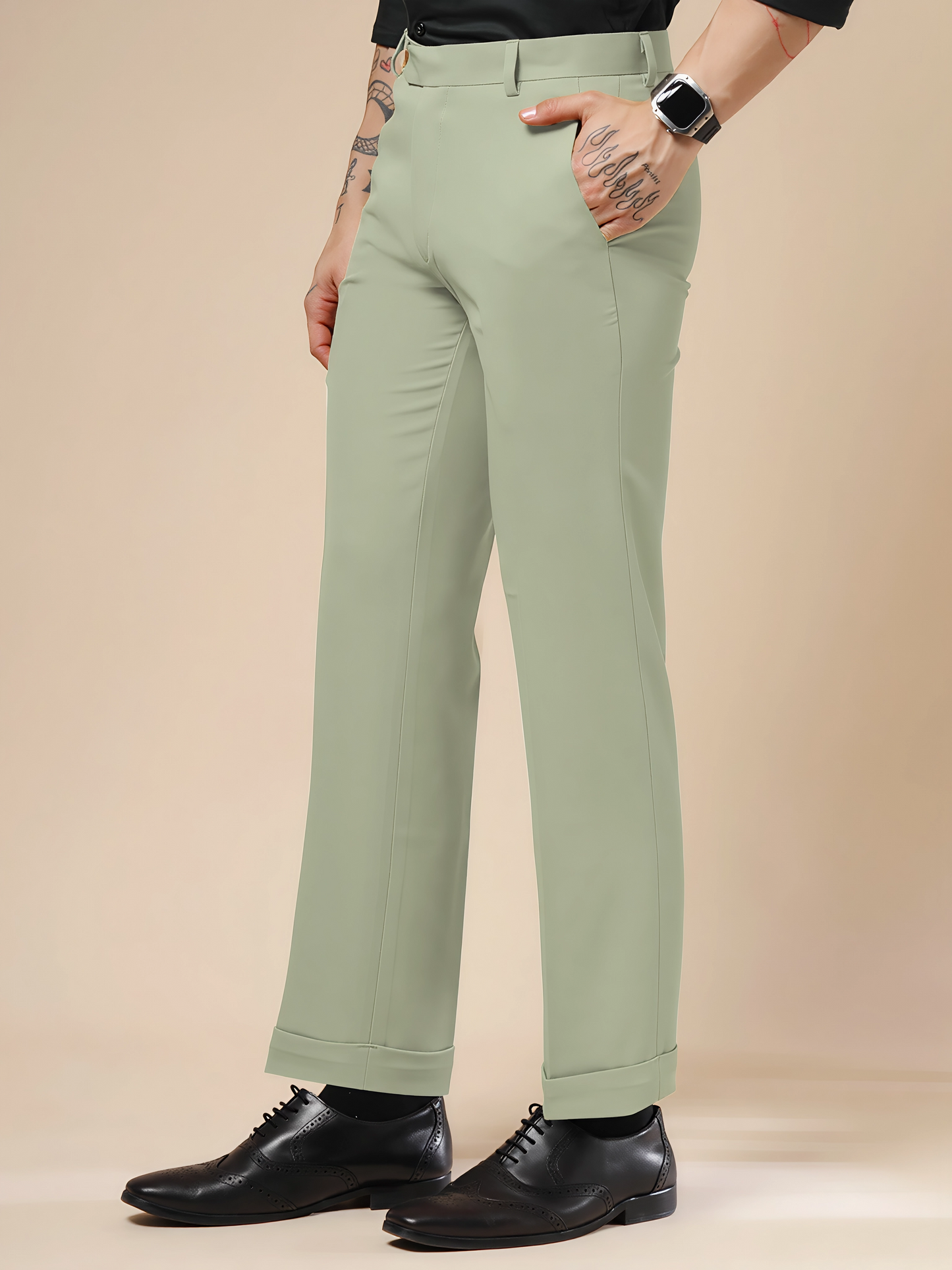 Lime Men Formal Pants by Italian Vega®