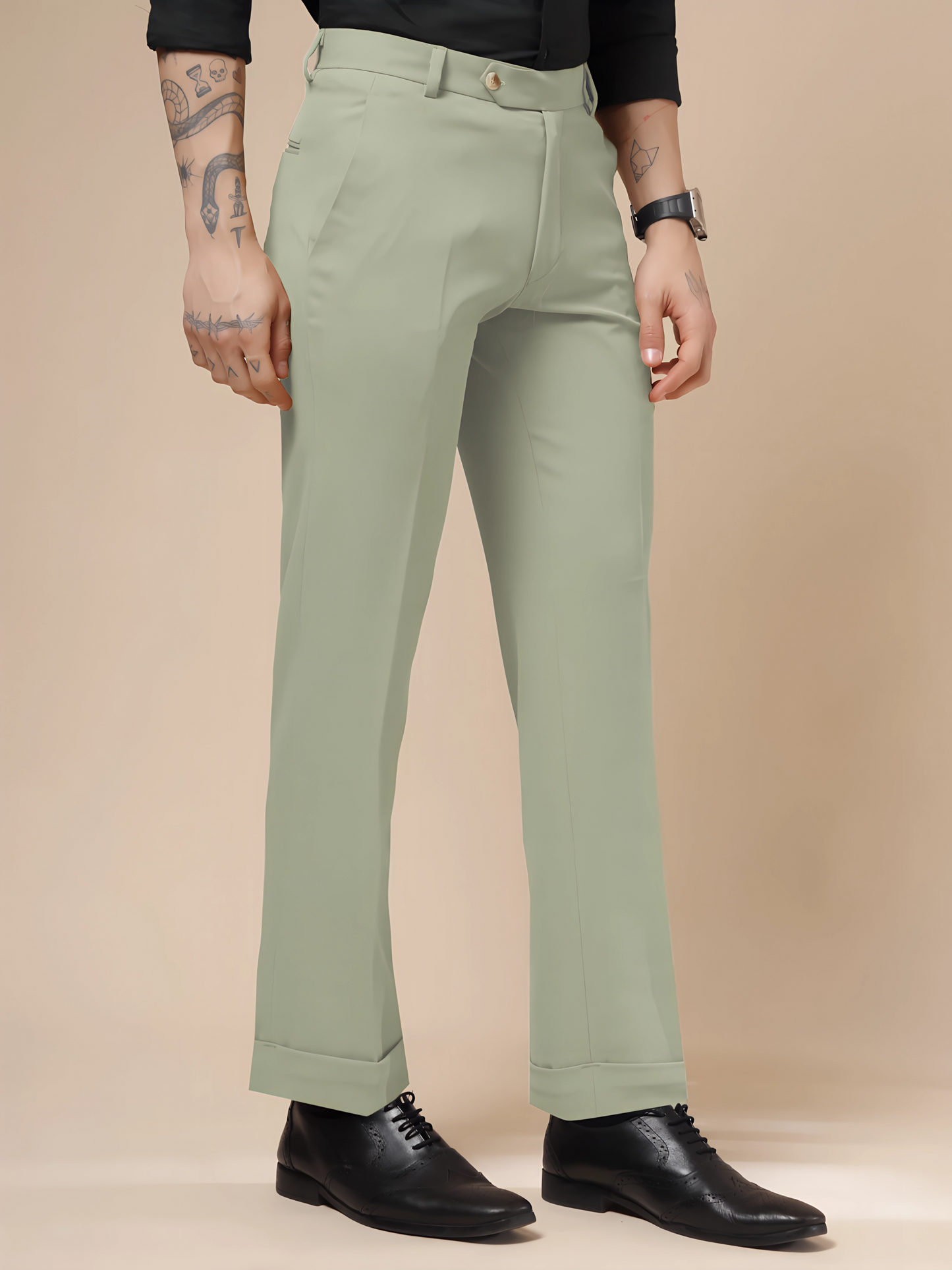 Lime Men Formal Pants by Italian Vega®