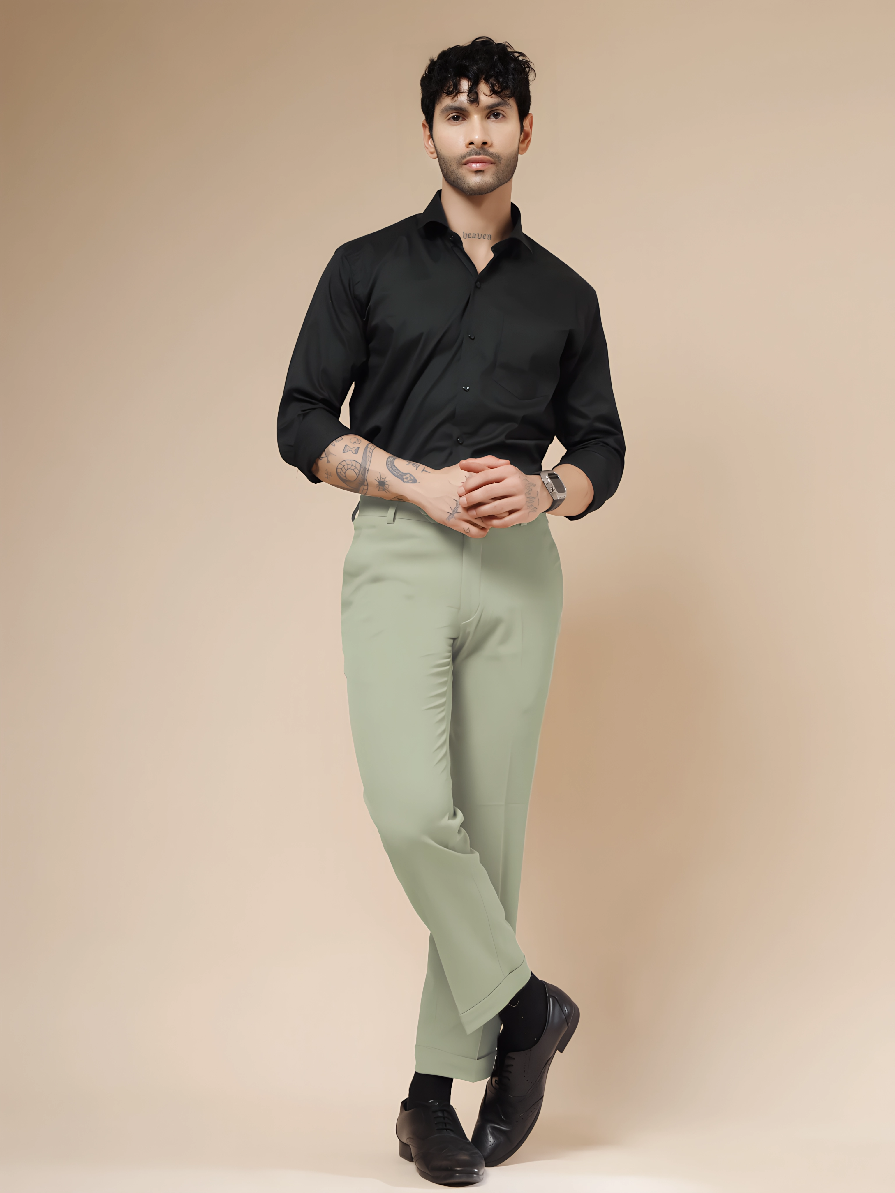 Lime Men Formal Pants by ITALIAN VEGA®
