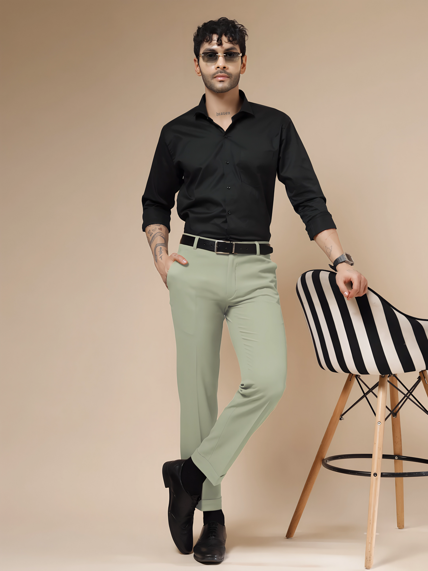 Lime Men Formal Pants by Italian Vega®