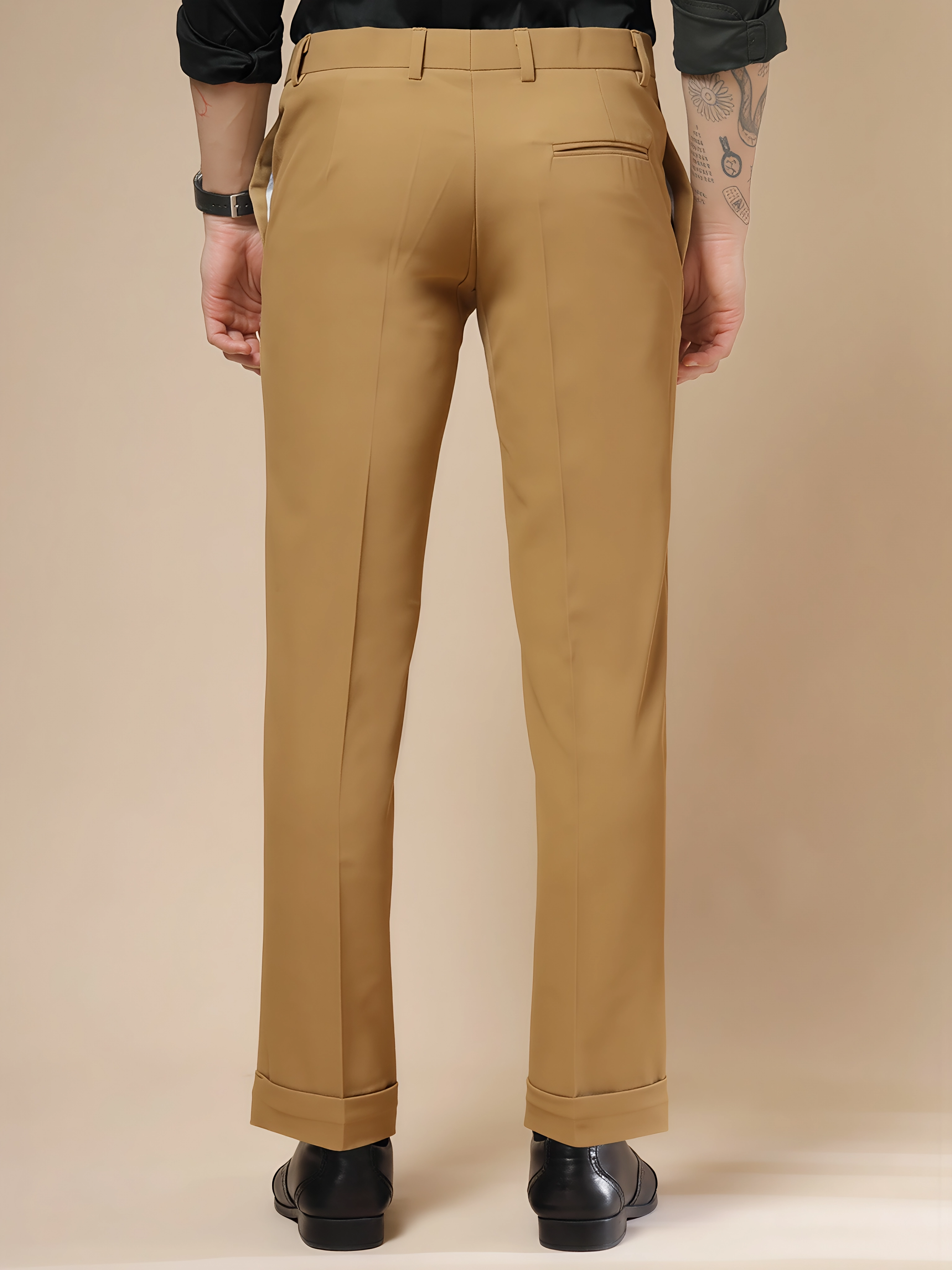 Khakhi Men Formal Pants by ITALIAN VEGA®