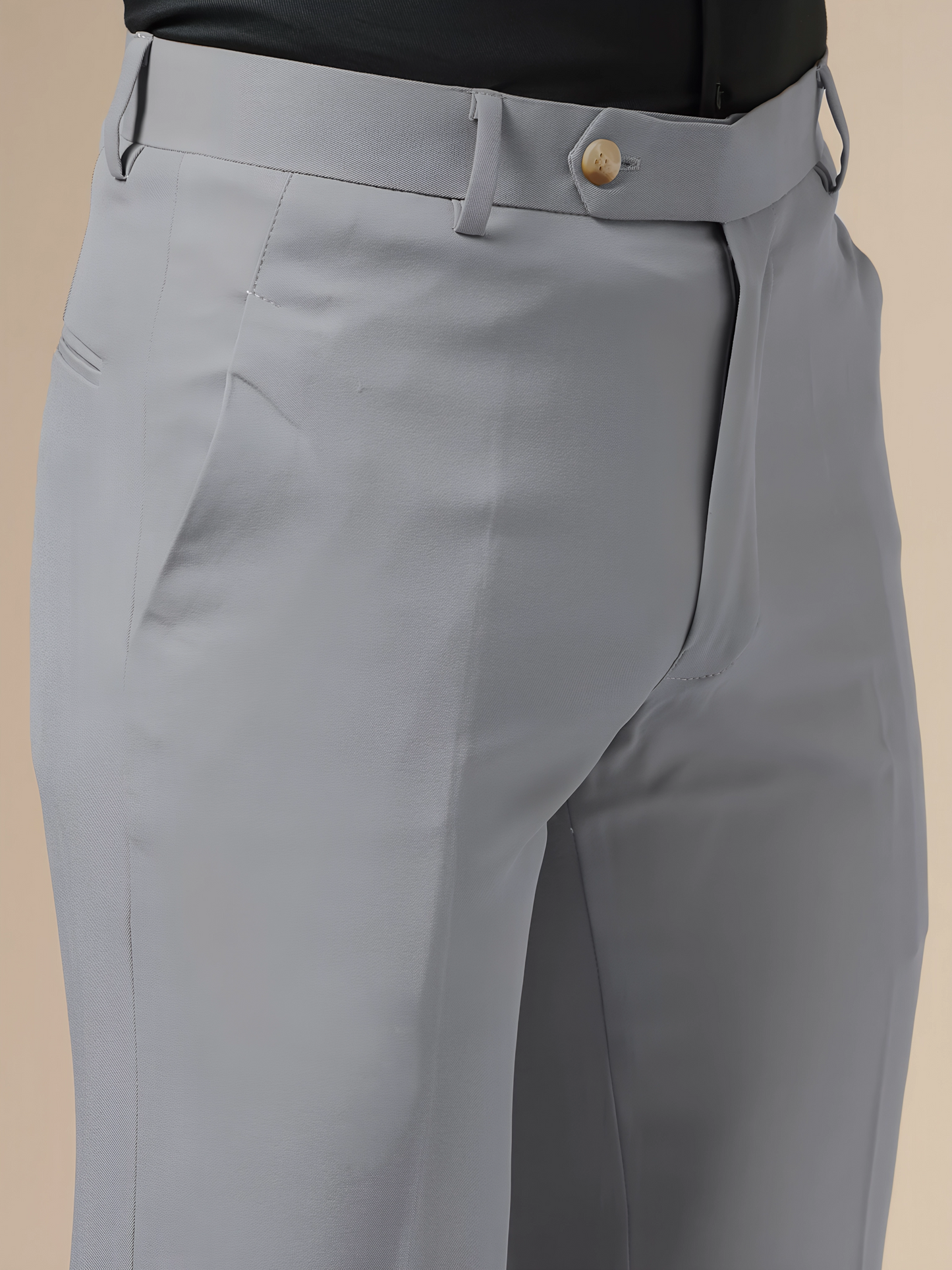 Italian Vega Royal Ash Grey Trouser Slim Fit