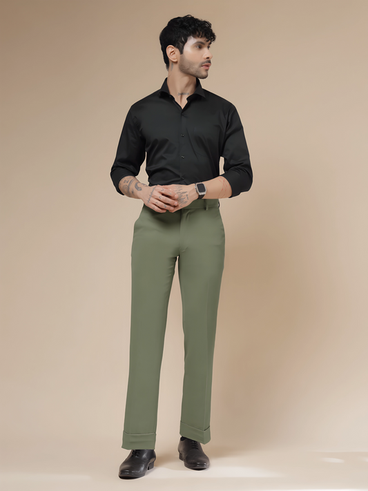 Italian Vega Royal Pebble Trouser Slim Fit