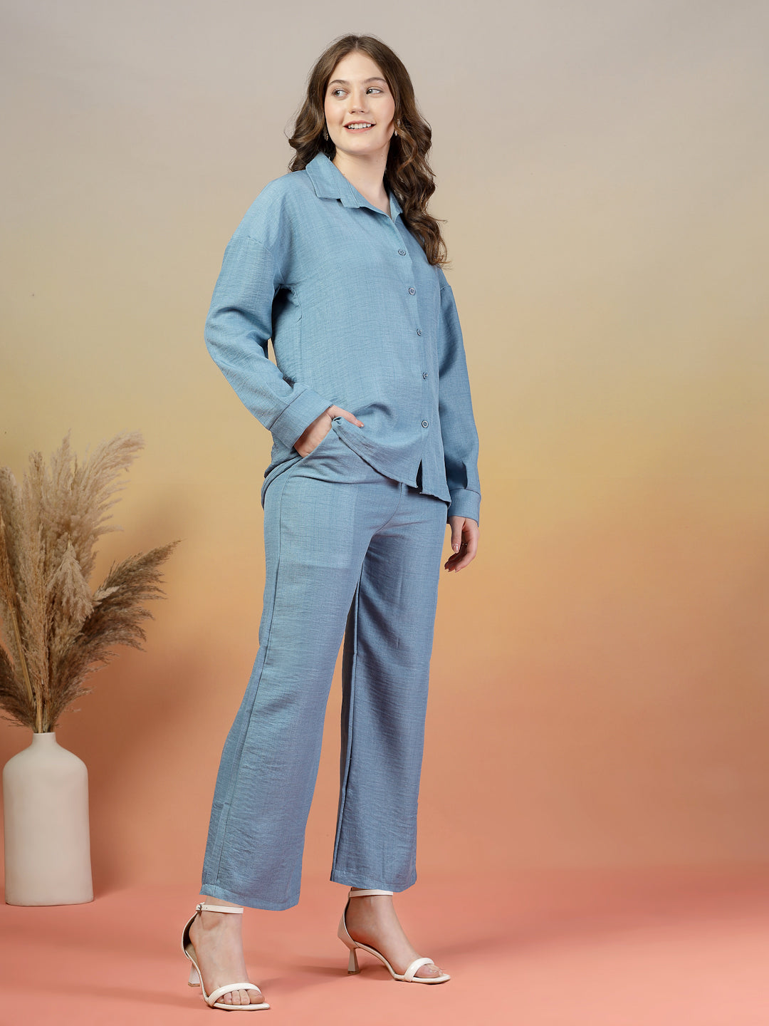 Sahara Seaglass Blue Co-ord Set by Italian Vega