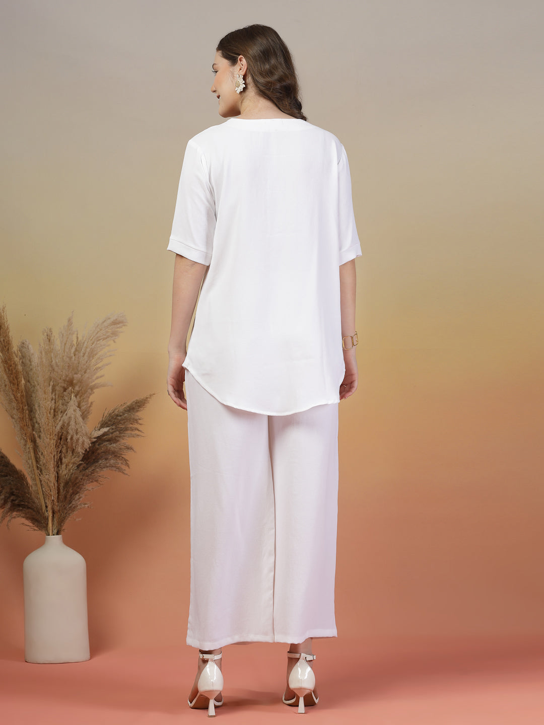 Vintage Pearl White Co-ord Set by Italian Vega