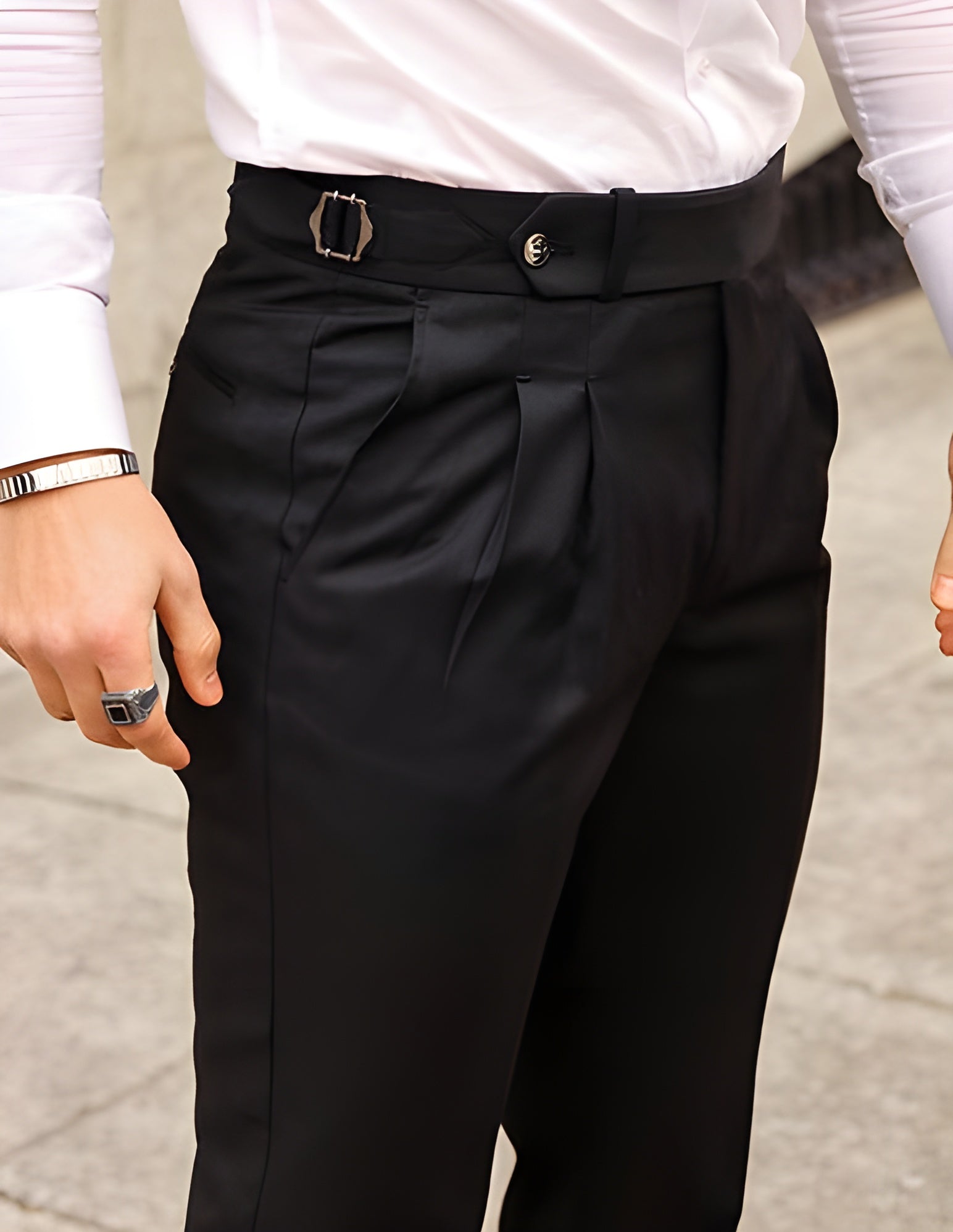 Partial Payment for Italian Black Signature Gurkha Pants - 34 (Pay 20% Now and rest on delivery) 1755236999-93