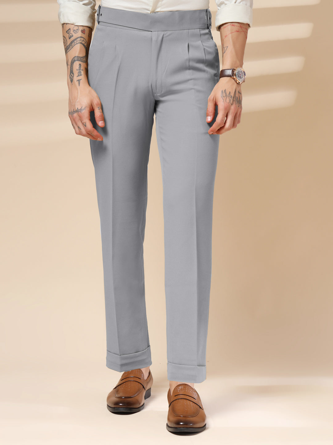 Italian Vega formal pants
Italian Vega trousers
Italian Vega pleated trousers
Italian Vega office wear
Italian Vega men's clothing