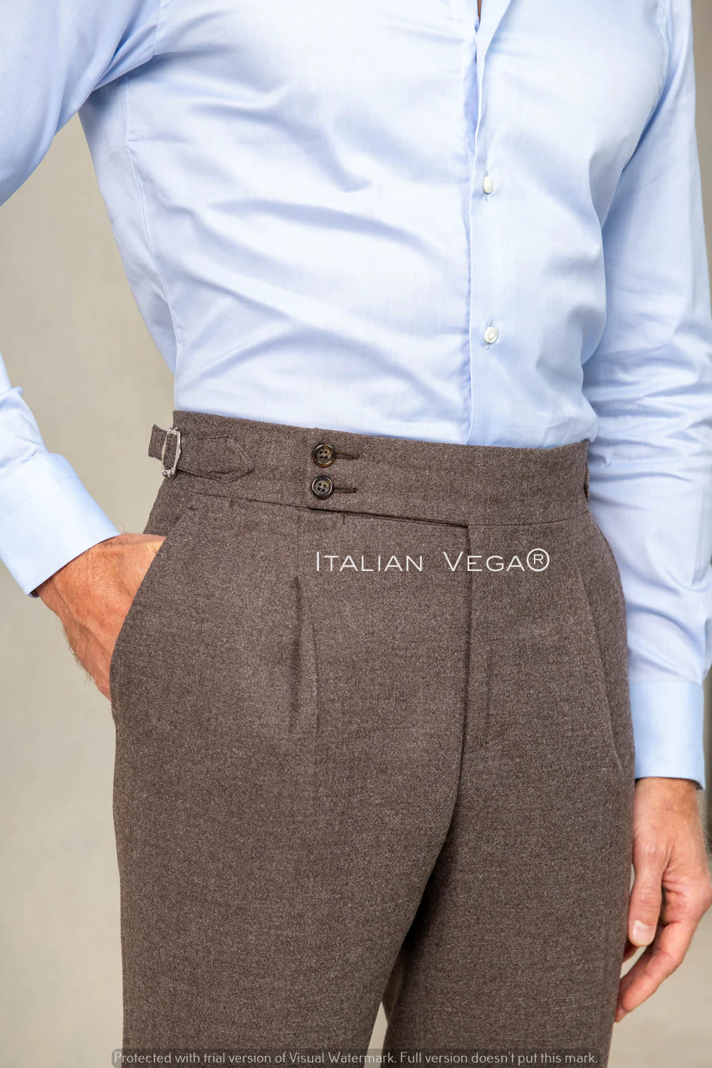 Signature Flannel Gurkha Pants by ITALIAN VEGA®