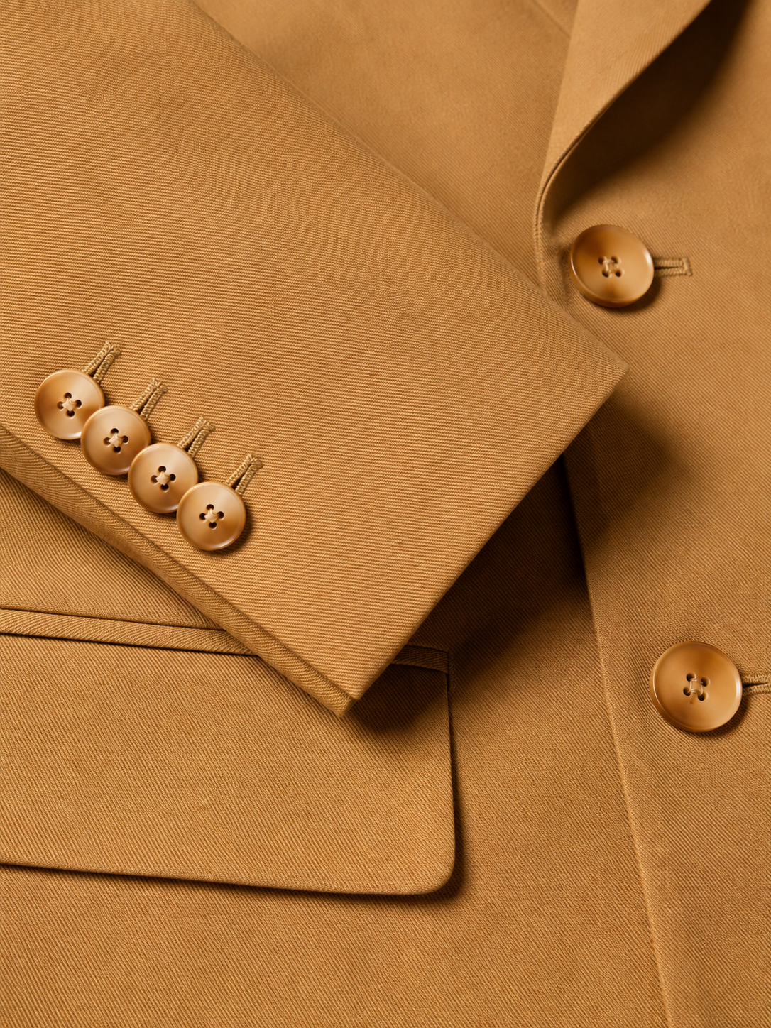 Camel Double Breasted 2 Piece Suit by Italian Vega®