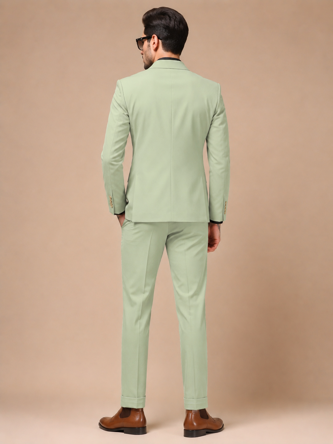 Lime Double Breasted 2 Piece Suit by Italian Vega®