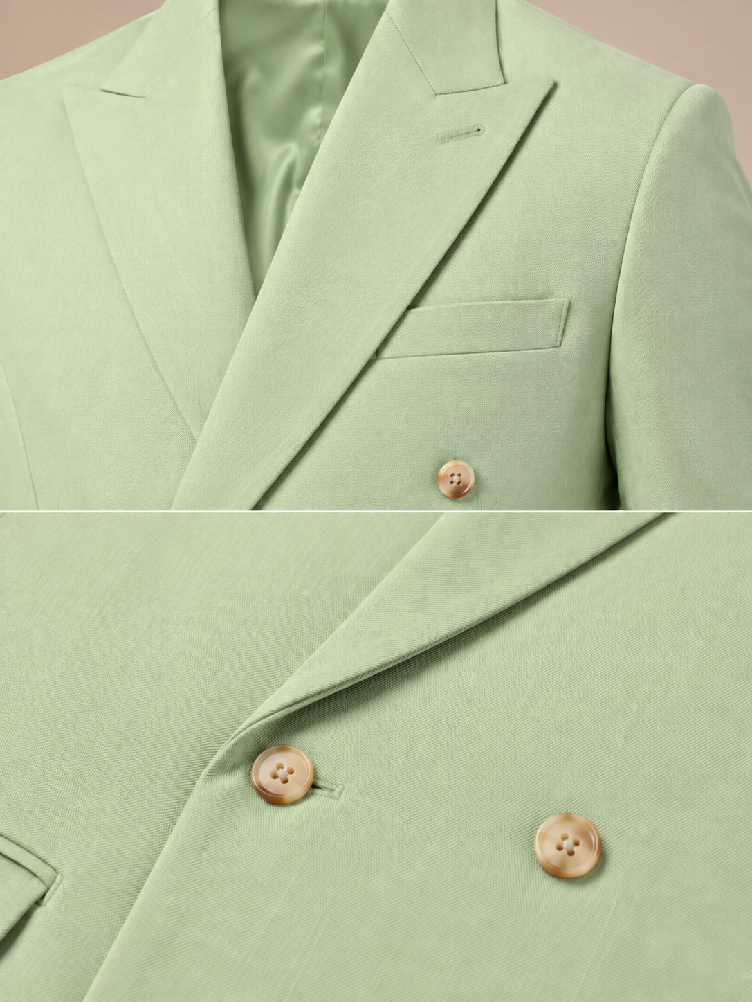 Lime Double Breasted 2 Piece Suit by Italian Vega®