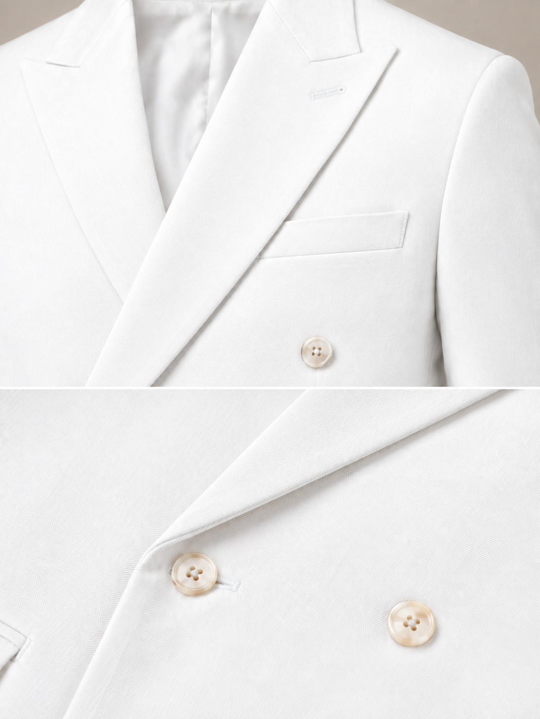 White Double Breasted 2 Piece Suit by Italian Vega®