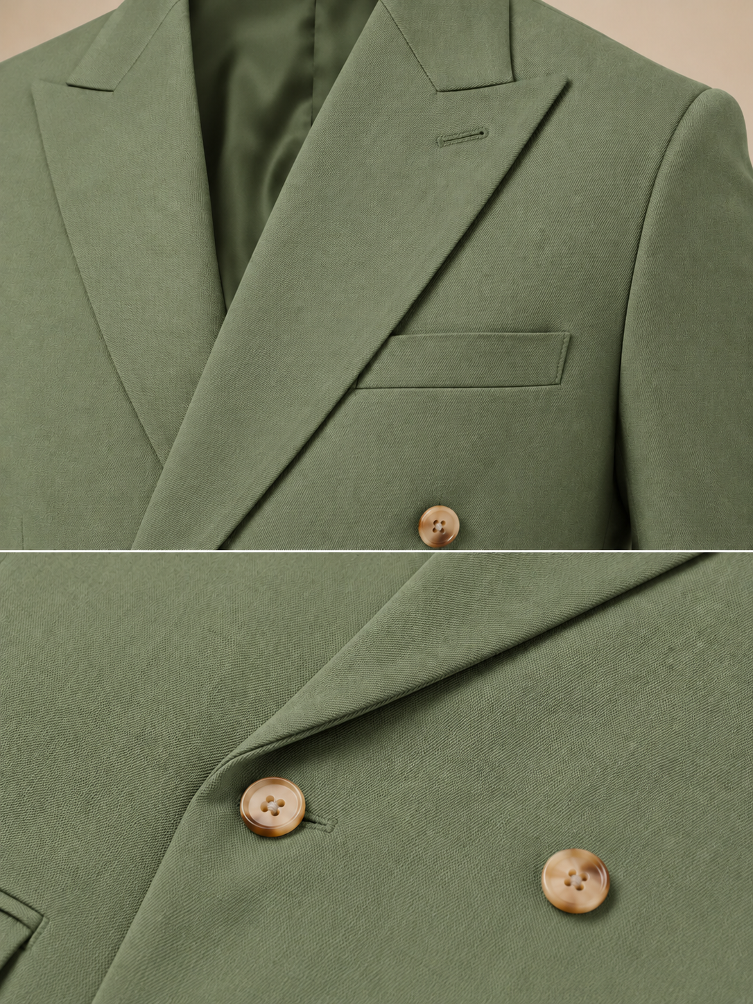 Pebble Double Breasted 2 Piece Suit by Italian Vega®