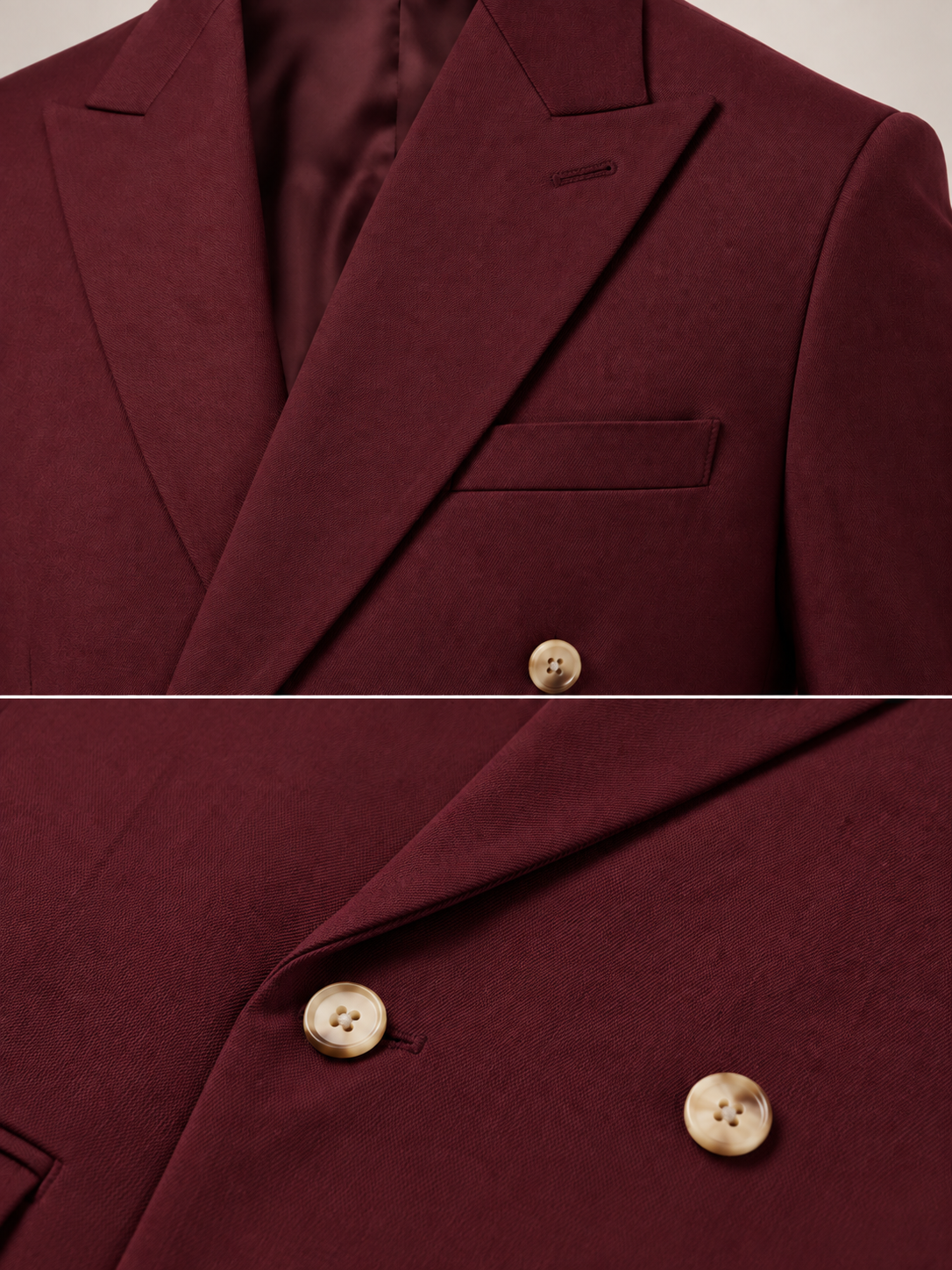 Wine Double Breasted 2 Piece Suit by Italian Vega®