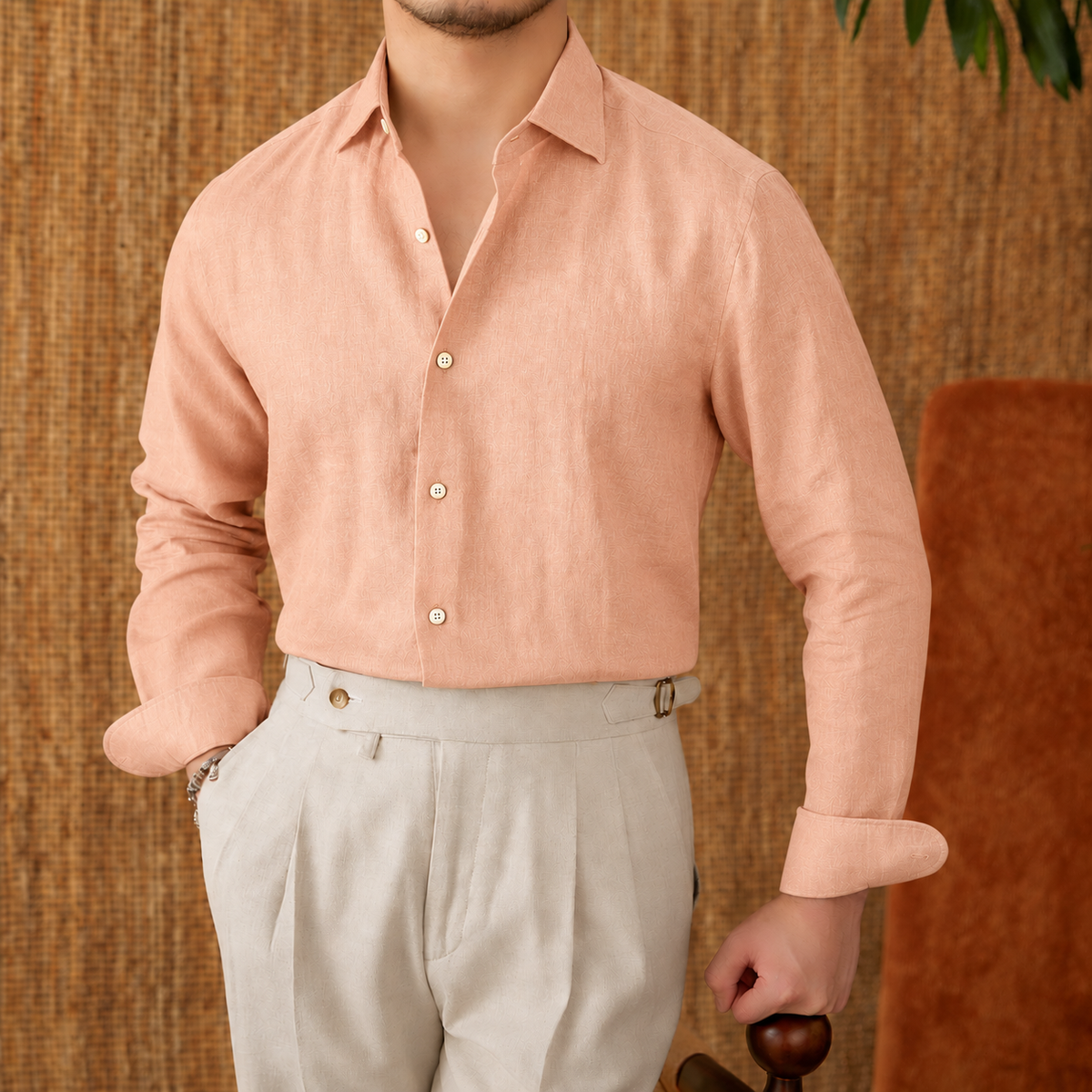 Cannes 120 Lea Premium European Linen Shirt – Italian Vega® - 026