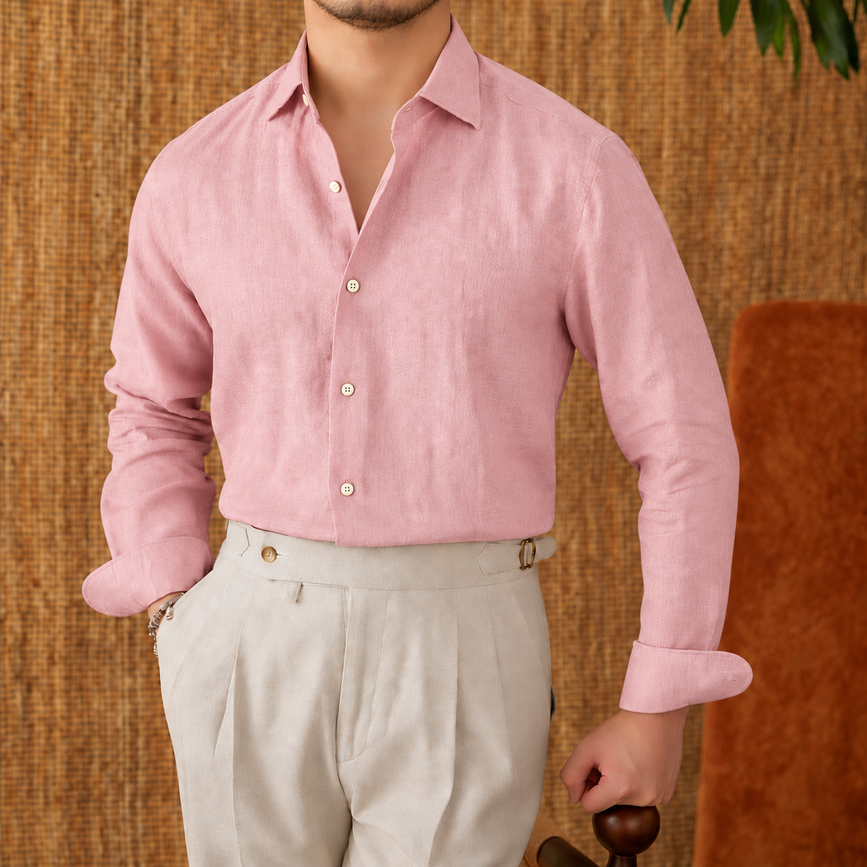 Cannes 120 Lea Premium European Linen Shirt – Italian Vega® - 026