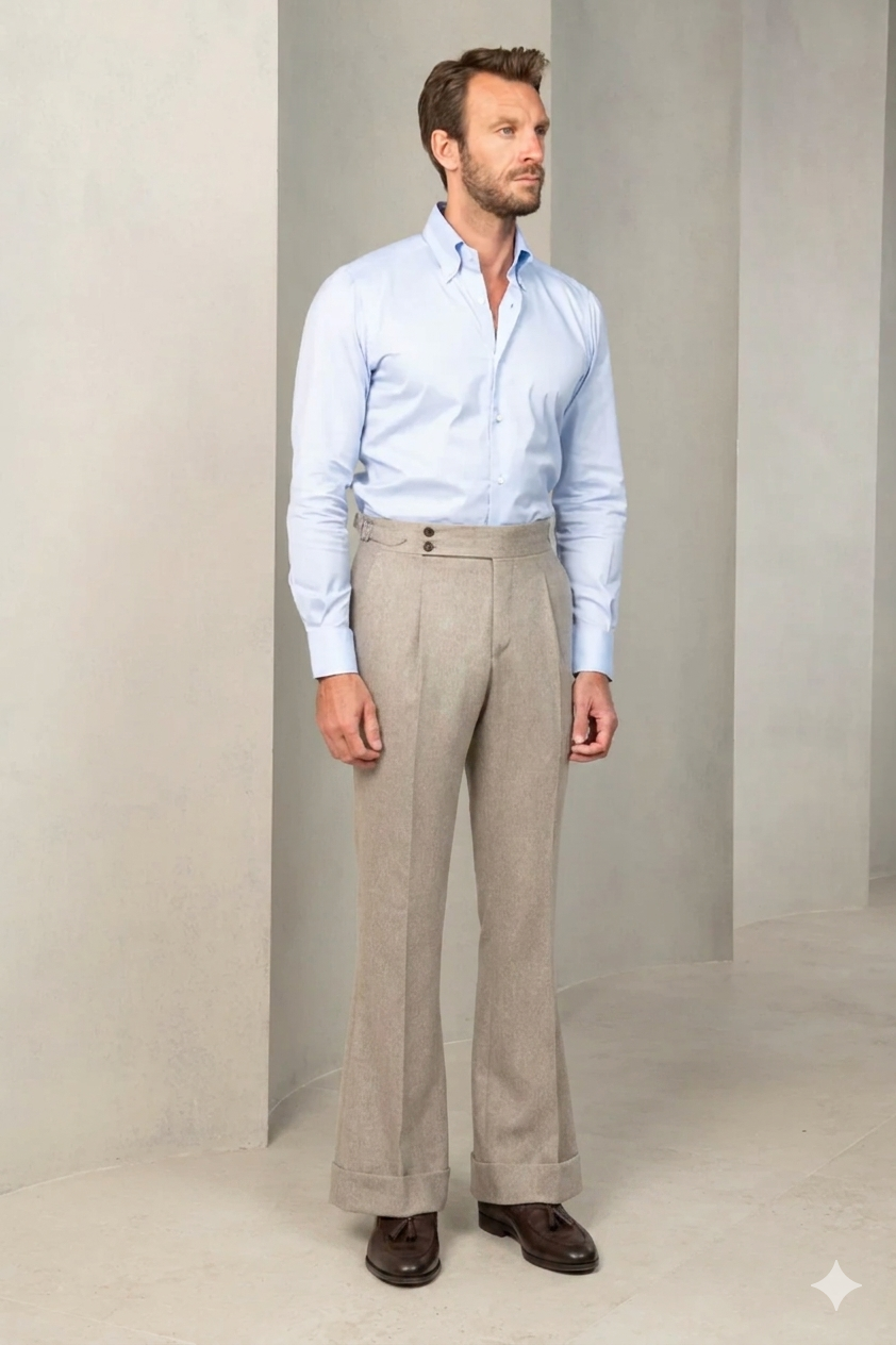 Signature Flannel Gurkha Pants by ITALIAN VEGA®