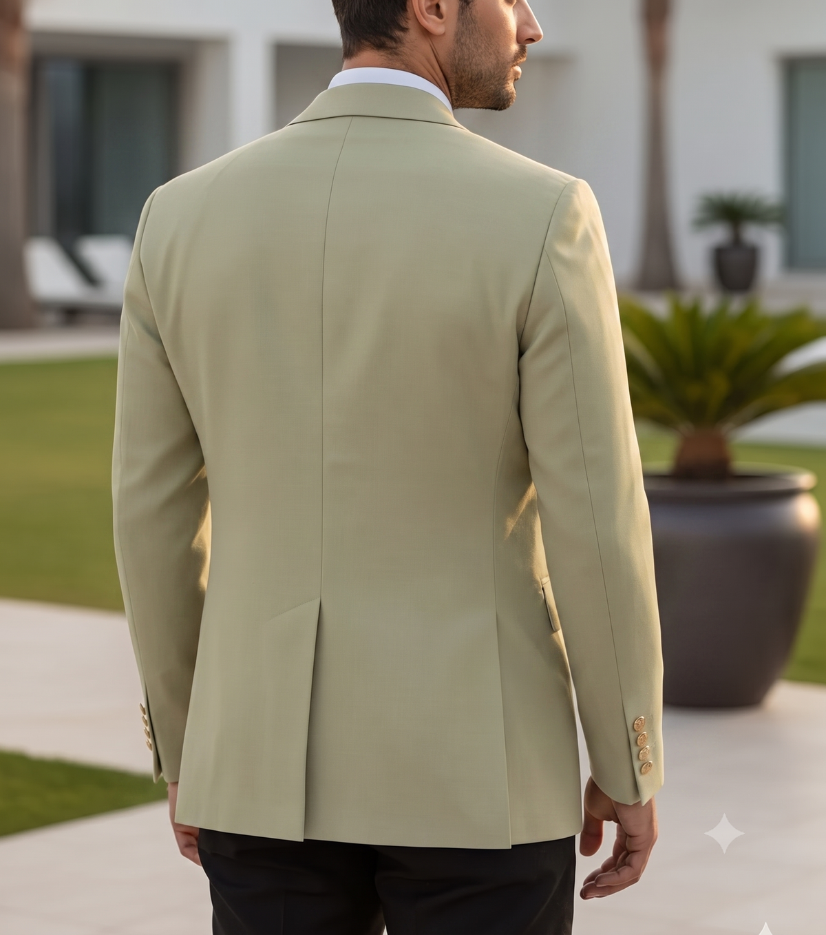 Lime Double Breasted One Piece Blazer by Italian Vega