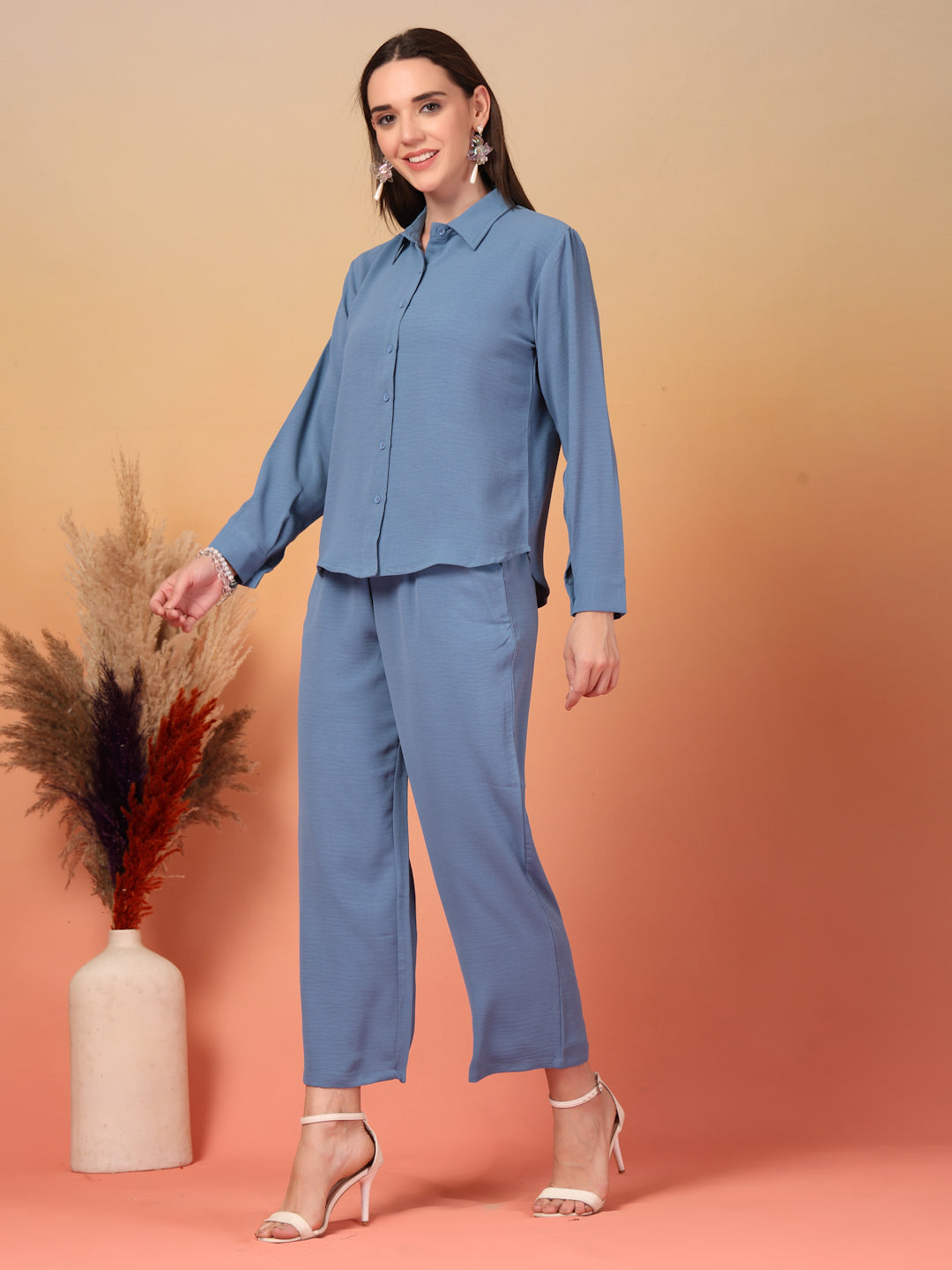 Imperial Celeste Bleu Trio Co-ord Set by Italian Vega