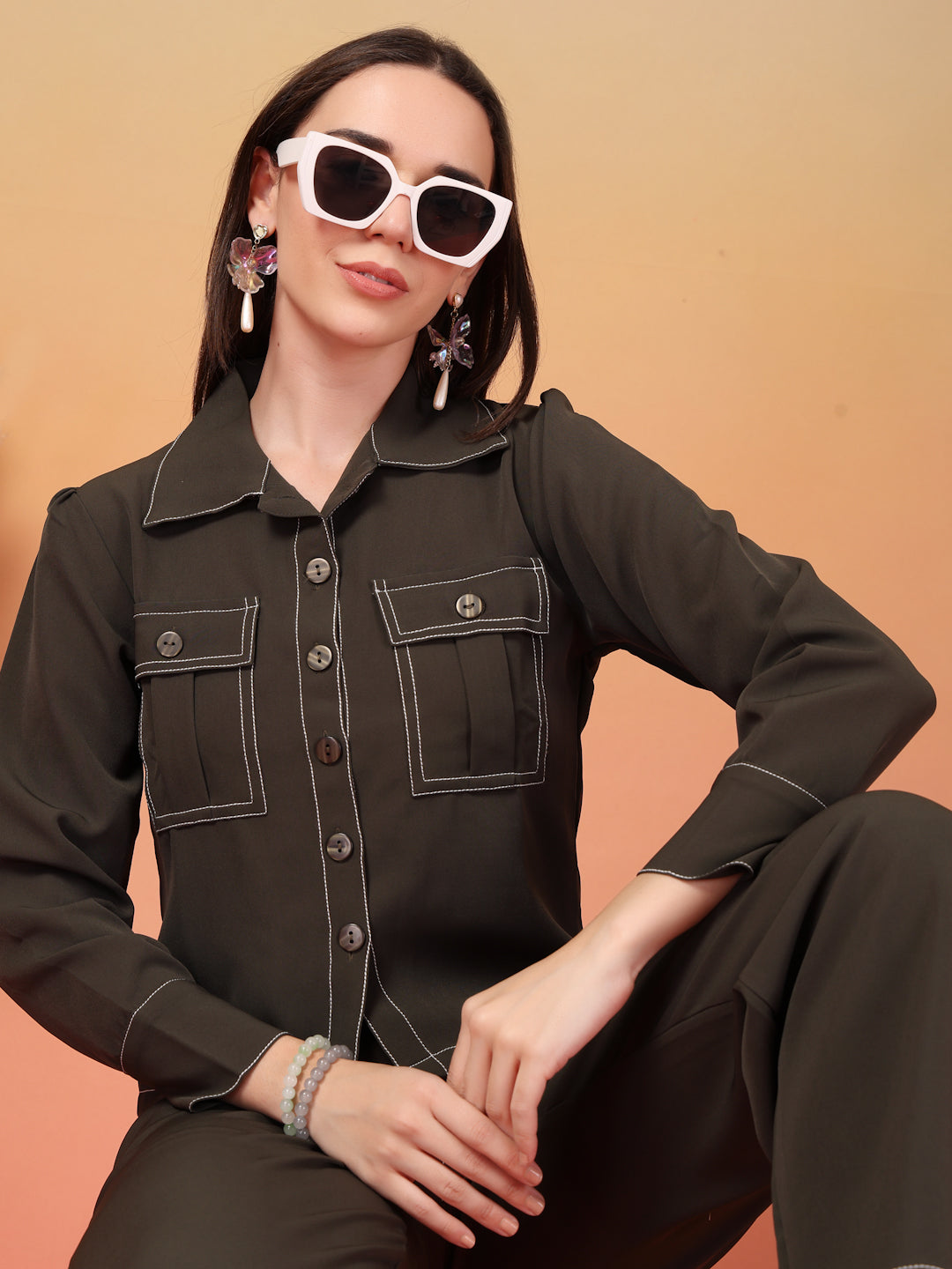 Riviera Tuscan Olive Co-ord Set by Italian Vega