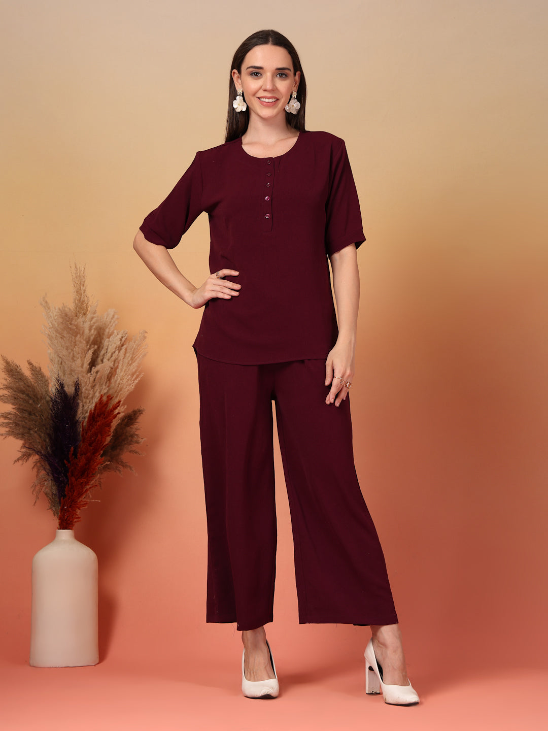 Vintage Cherrywood Co-ord Set by Italian Vega