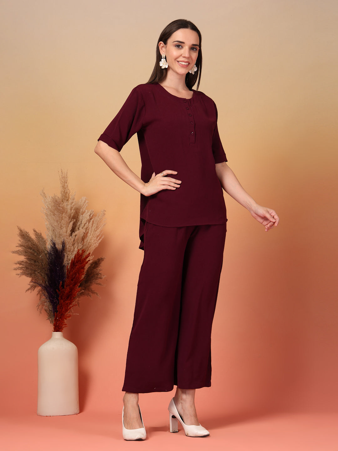 Vintage Cherrywood Co-ord Set by Italian Vega