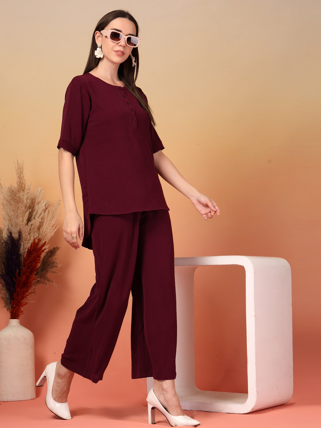 Vintage Cherrywood Co-ord Set by Italian Vega