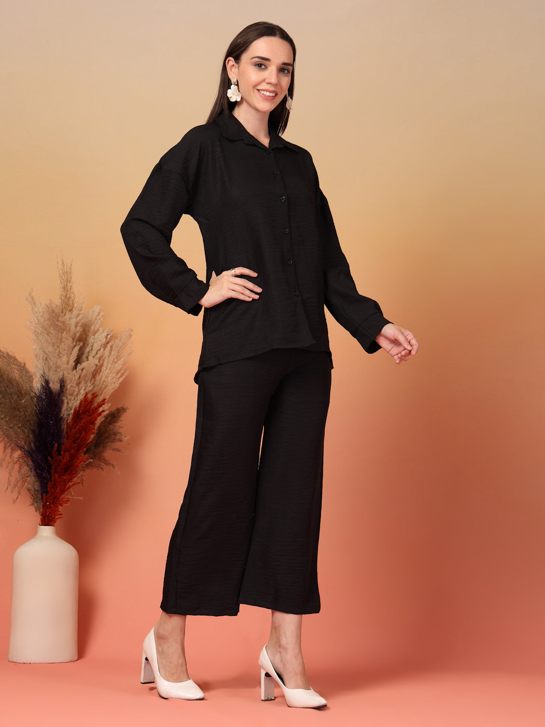 Sahara Coal Black Co-ord Set by Italian Vega