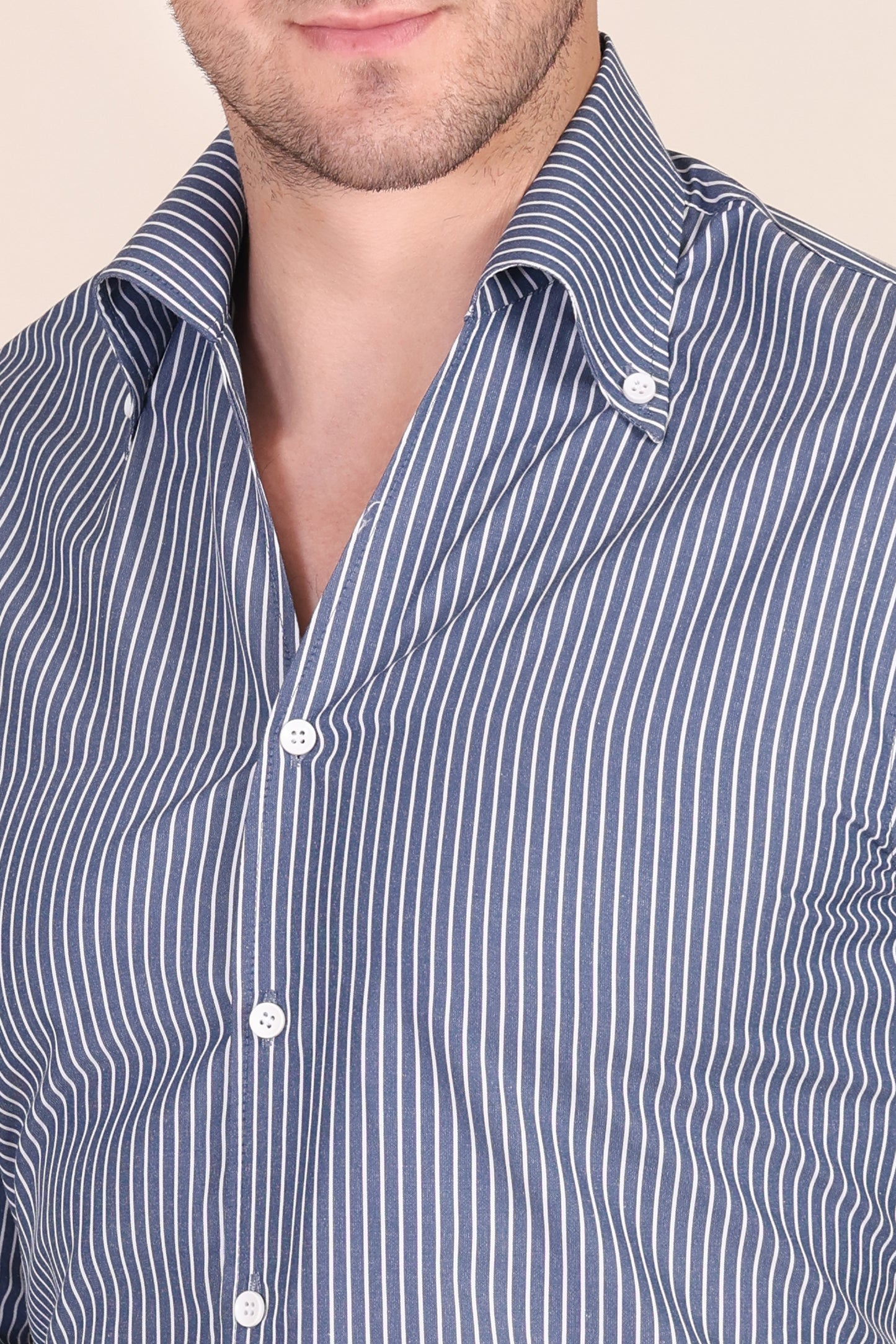 Deep Navy Stripe One Piece Collar by Italian Vega®