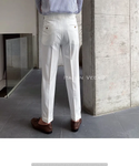 White Signature Buttoned Gurkha Pants