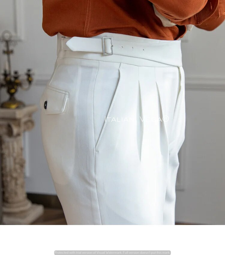 Classic Buckle Gurkha Pants by Italian Vega™