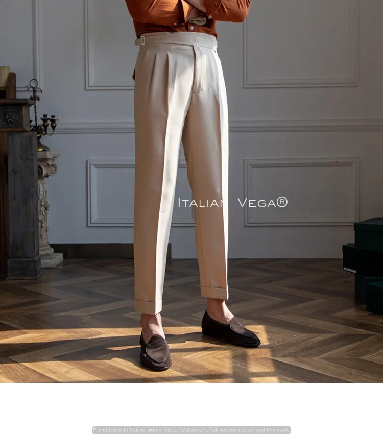 Classic Buckle Gurkha Pants by ITALIAN VEGA®