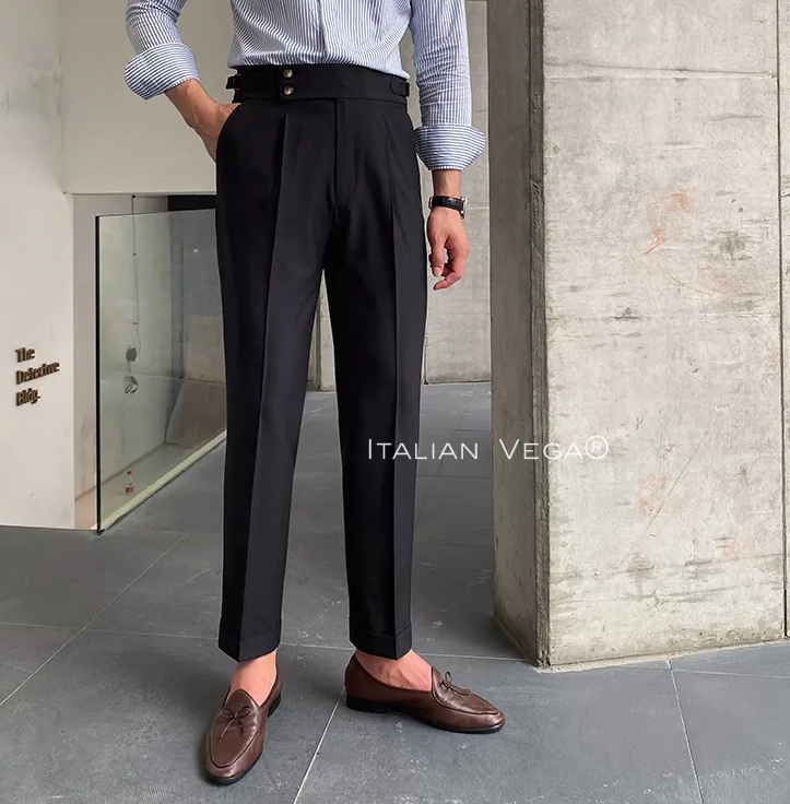 Signature Buttoned Gurkha Pants By Italian Vega™