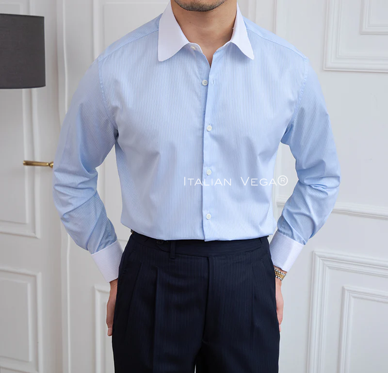 Contrast Office Striped Shirt by Italian Vega®