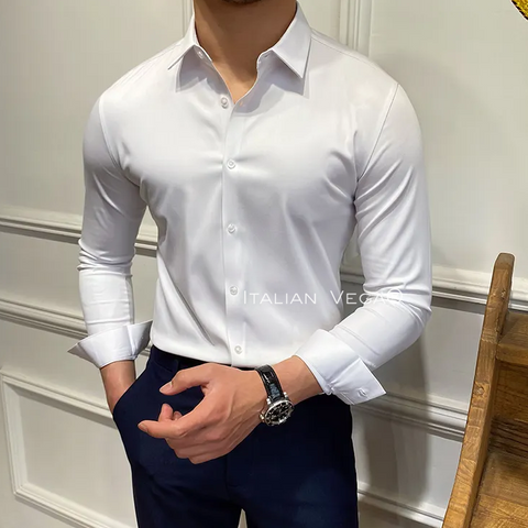 Italian Premium White Korean Style Shirt