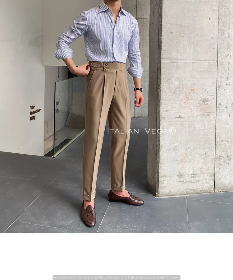 Signature Buttoned Gurkha Pants By Italian Vega™