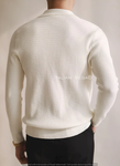 Buttonless Knit Polo Shirt by Italian Vega®