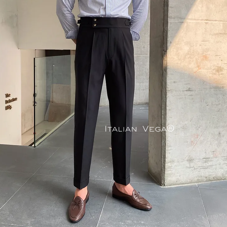 Signature Buttoned Gurkha Pants By Italian Vega™